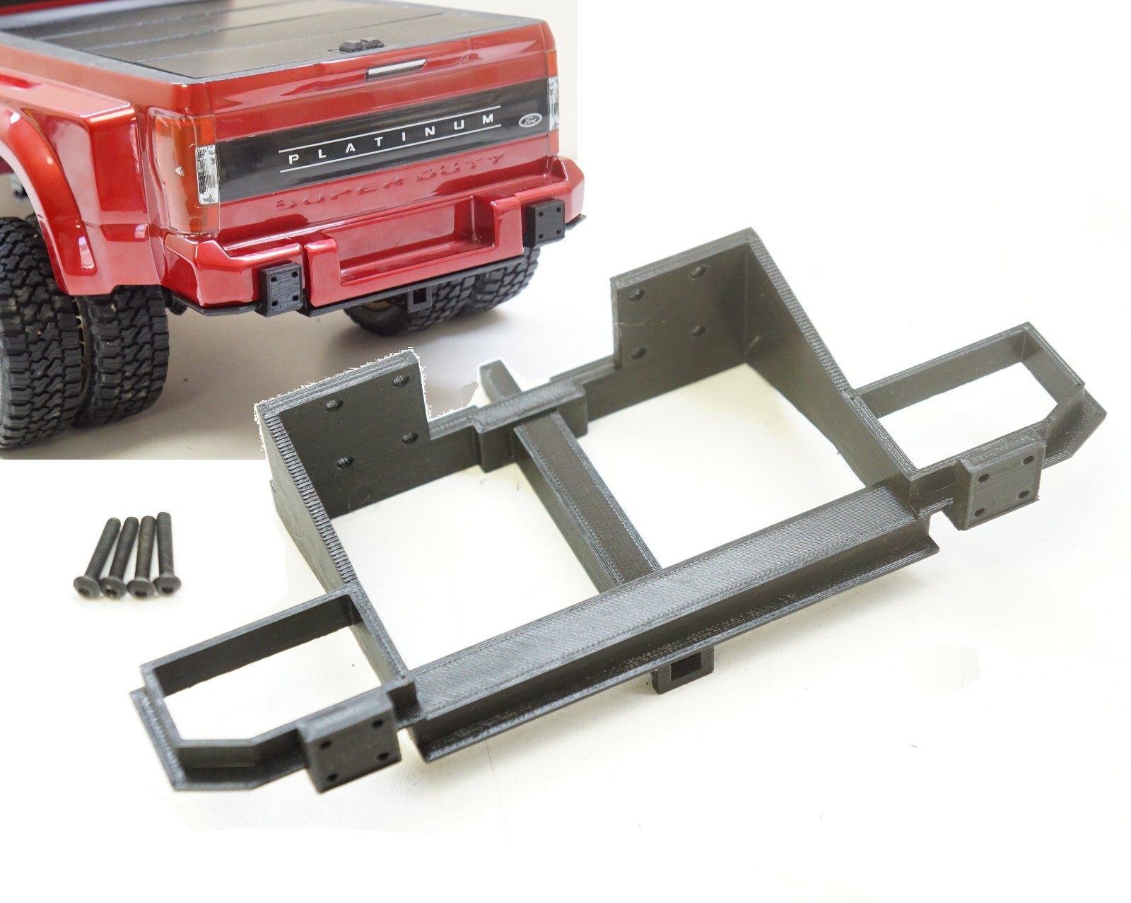 CEN F450 Upgrade - HD Rear Bumper Protection + Rear Tow Hitch Extension Block