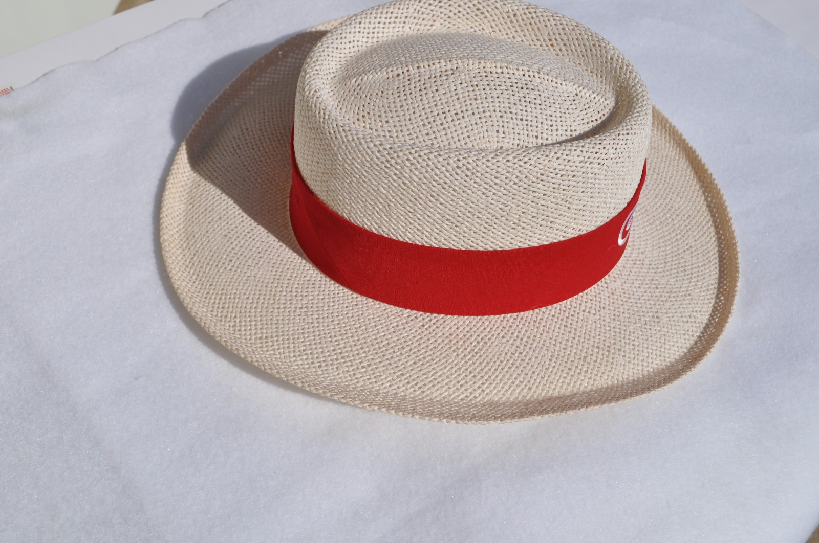 Vintage New, Unused Conoco Straw Hat W/ Headband Gas Service Classic Memorabilia