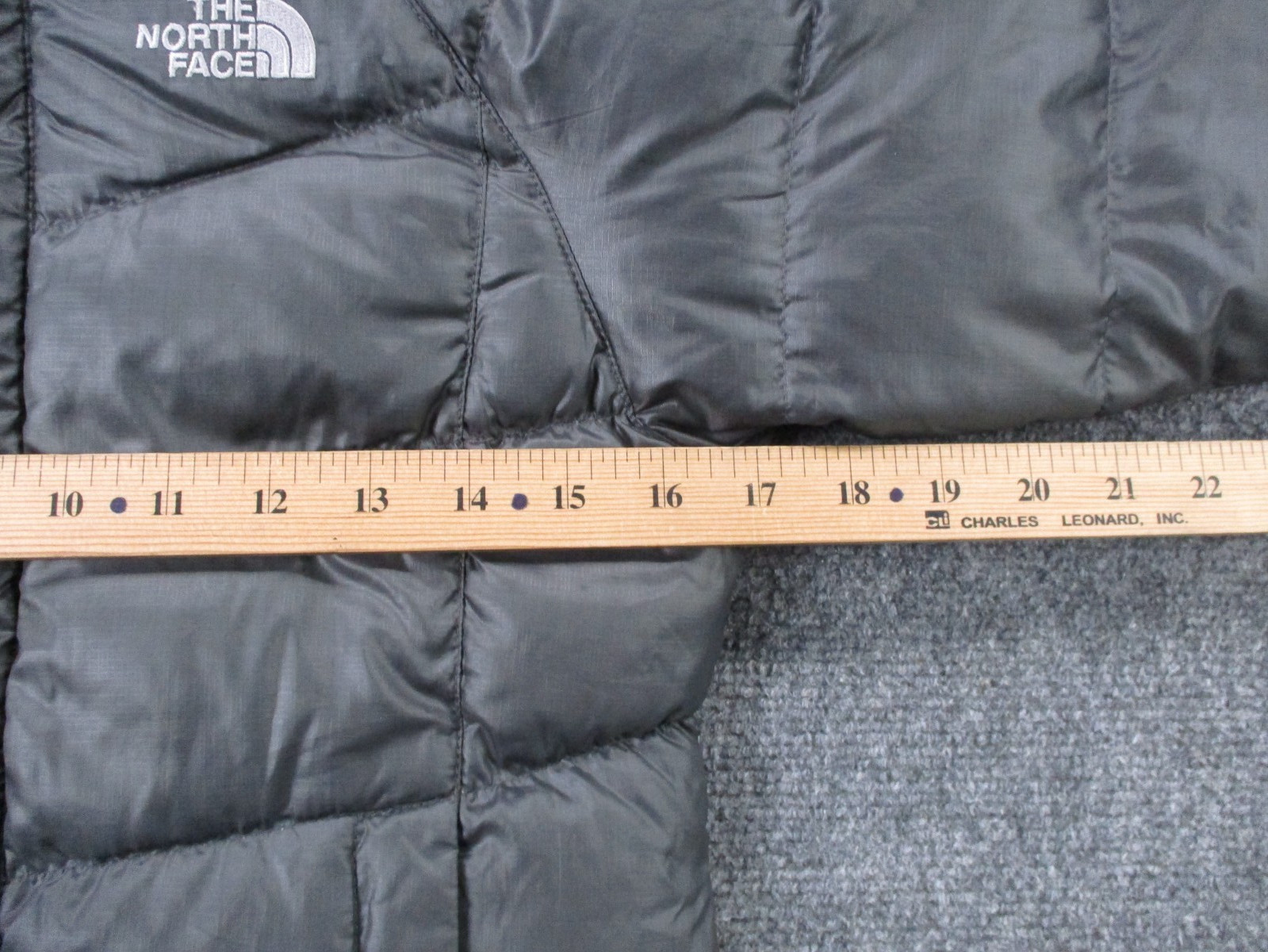 North Face Jacket Girls S 7 Gray Puffer Coat Outdoors Hiking Rain Goose Down 550