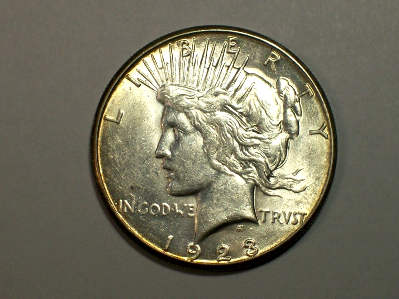 1923-S Peace Dollar Choice AU/Unc. SN8222