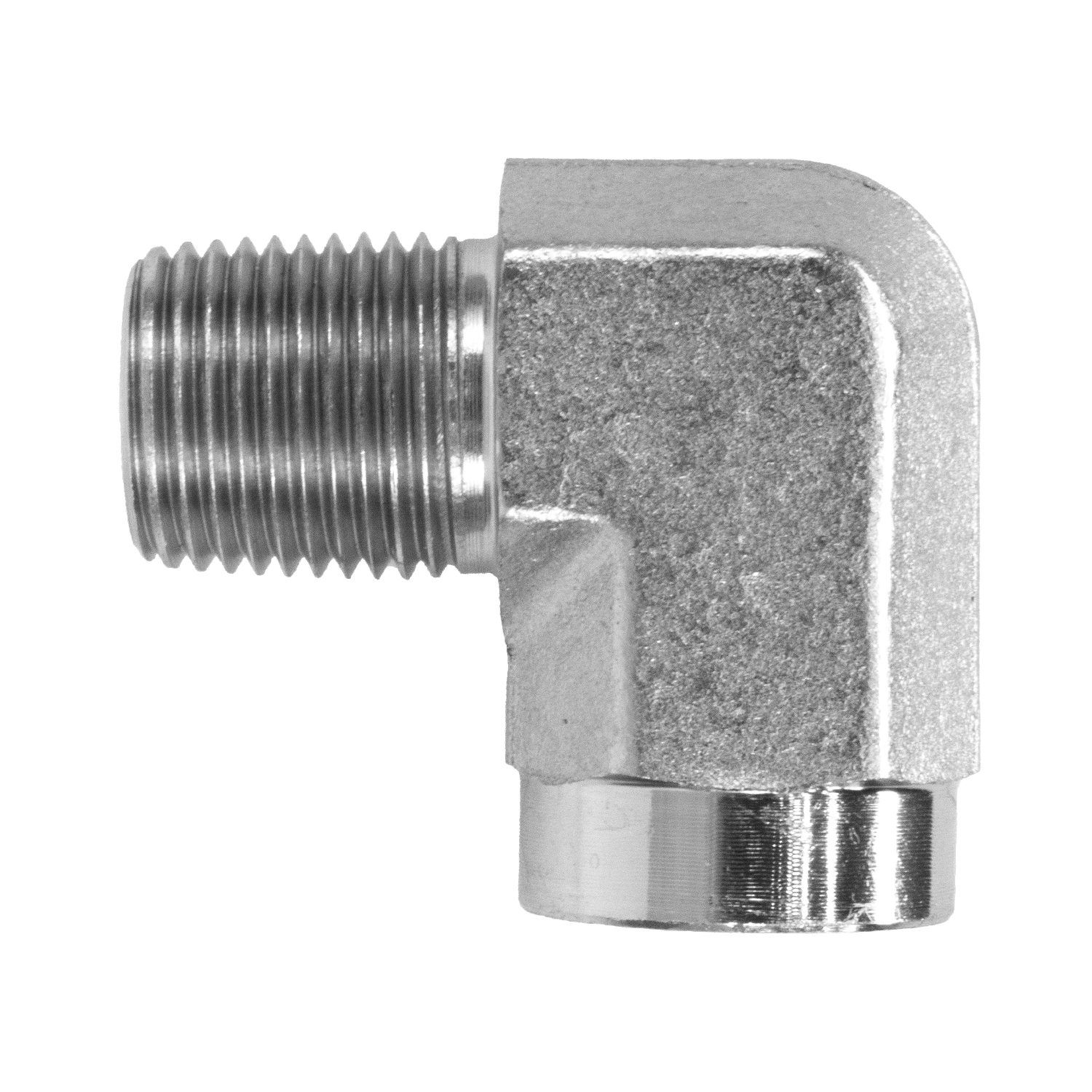 5502-08-06 HYDRAULIC FITTING 1/2" MALE PIPE X 3/8" FEMALE PIPE 90 DEGREE