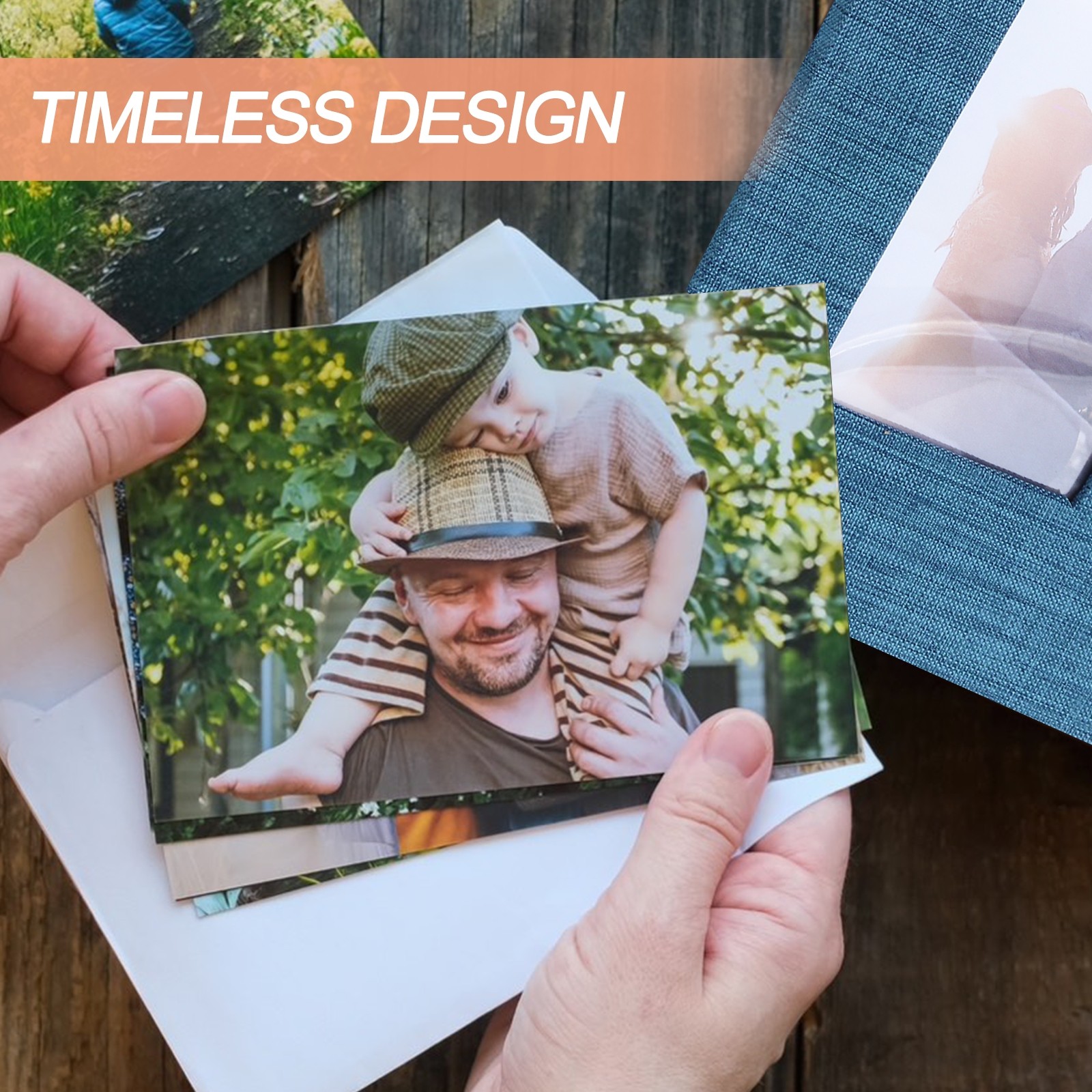 Photo Album, 4 x 6 Linen Cover Photo Album Book 100 Pictures, Beige, 2 Pcs