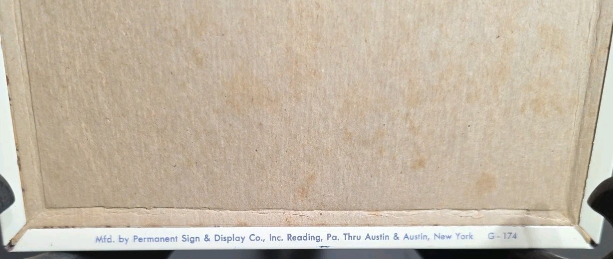 Vintage Original PEPSI CALENDAR ADVERTISING SIGN - Very Clean