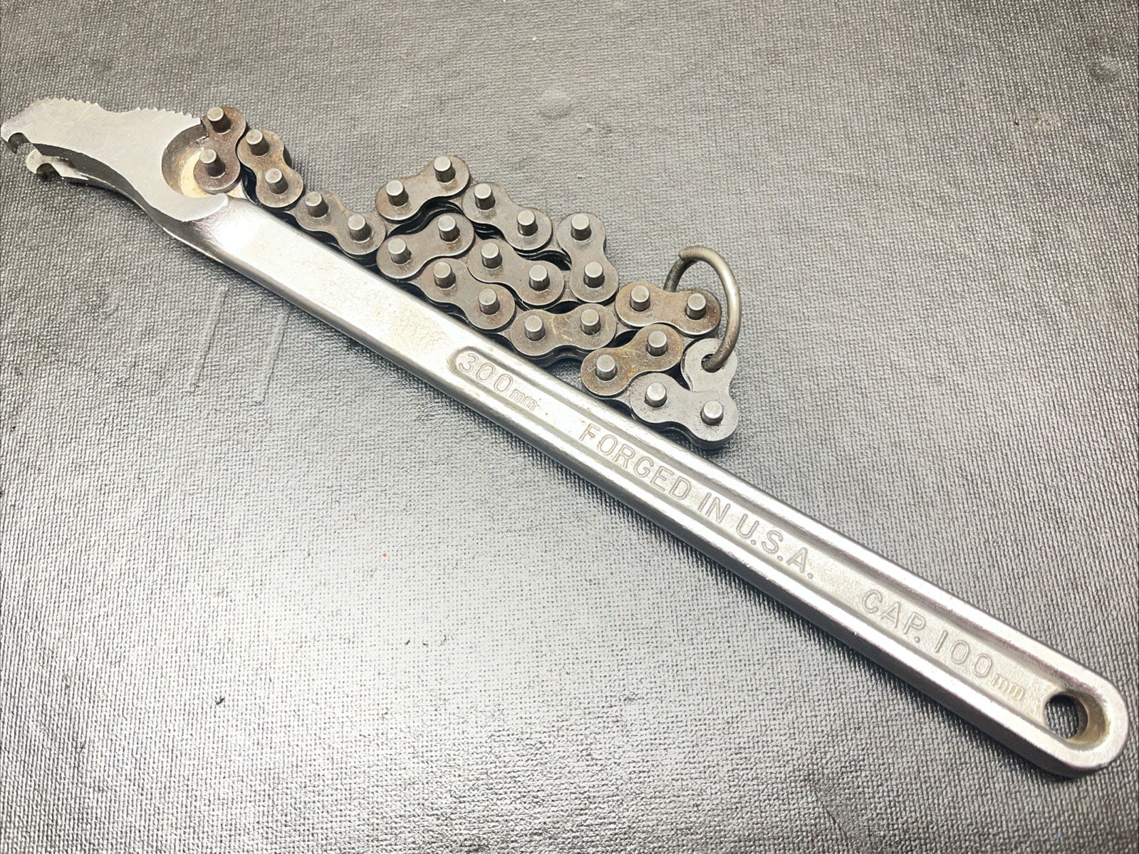 Vintage SEARS Craftsman WF 12" 300mm Reversible Chain Wrench 55713 USA