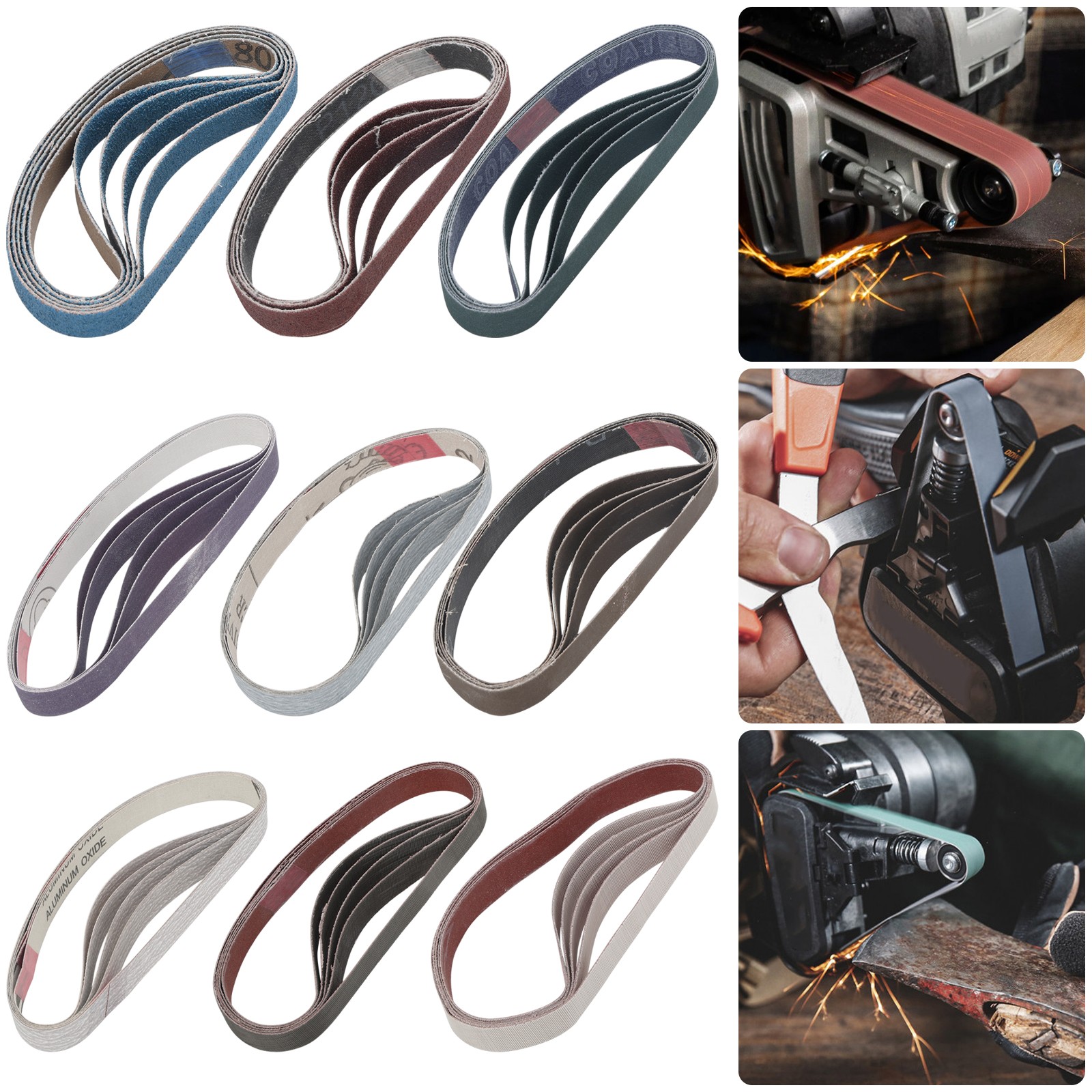 45x 80-5000Grit 1/2" X 12" Sharpener Sanding Belt For Work Sharp Knife Sharpener