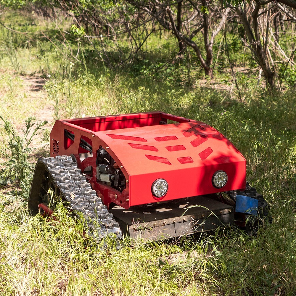 200m gasoline remote control lawn mower all terrain 45 degree rock climbing