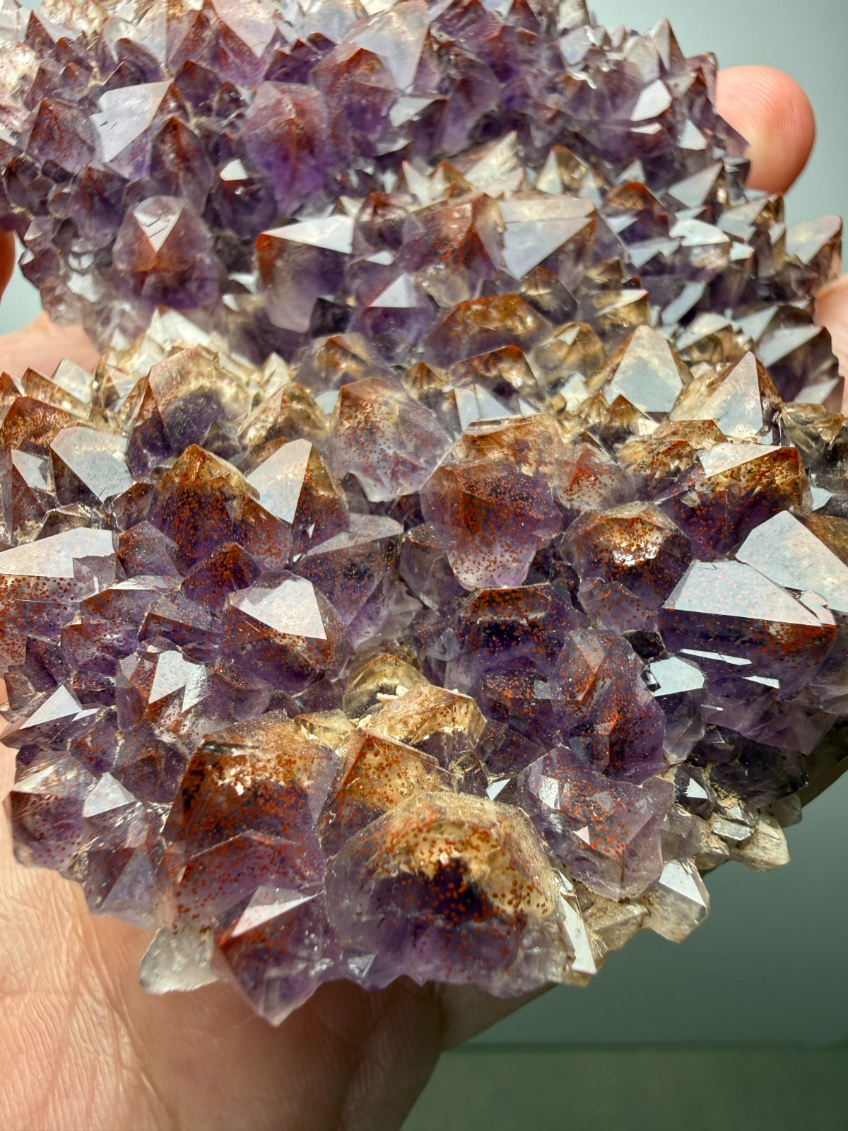 COLLECTORS!! Hematite included Amethyst plate - Blue Point Mine- Thunder Bay, CA