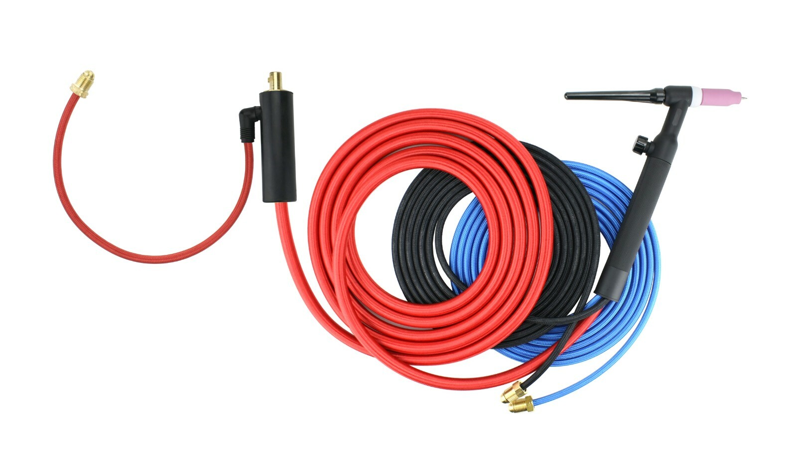 Water Cooled TIG Torch with Valve, 3-Piece Cable, Dinse 35-70 Connector