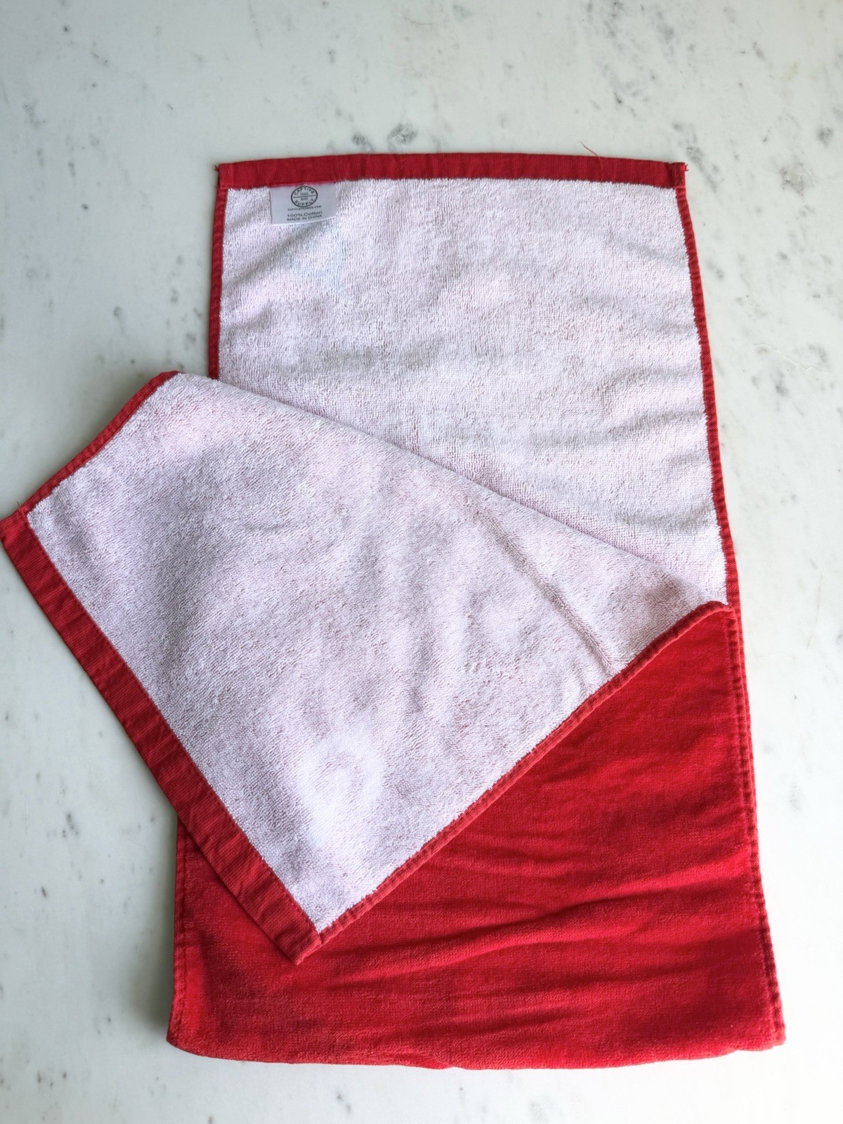 PELOTON Sweat Workout Gym Towel Red 42x12 (New - No Packaging)