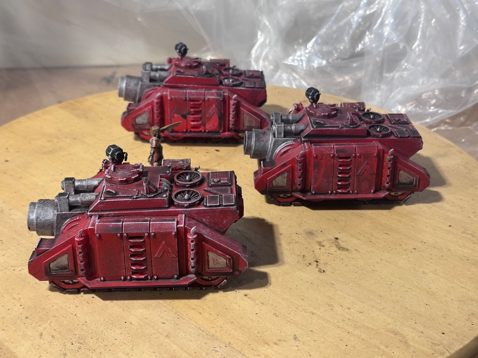 Siege red 3D-printed scratch-built parts lot, used, free shipping