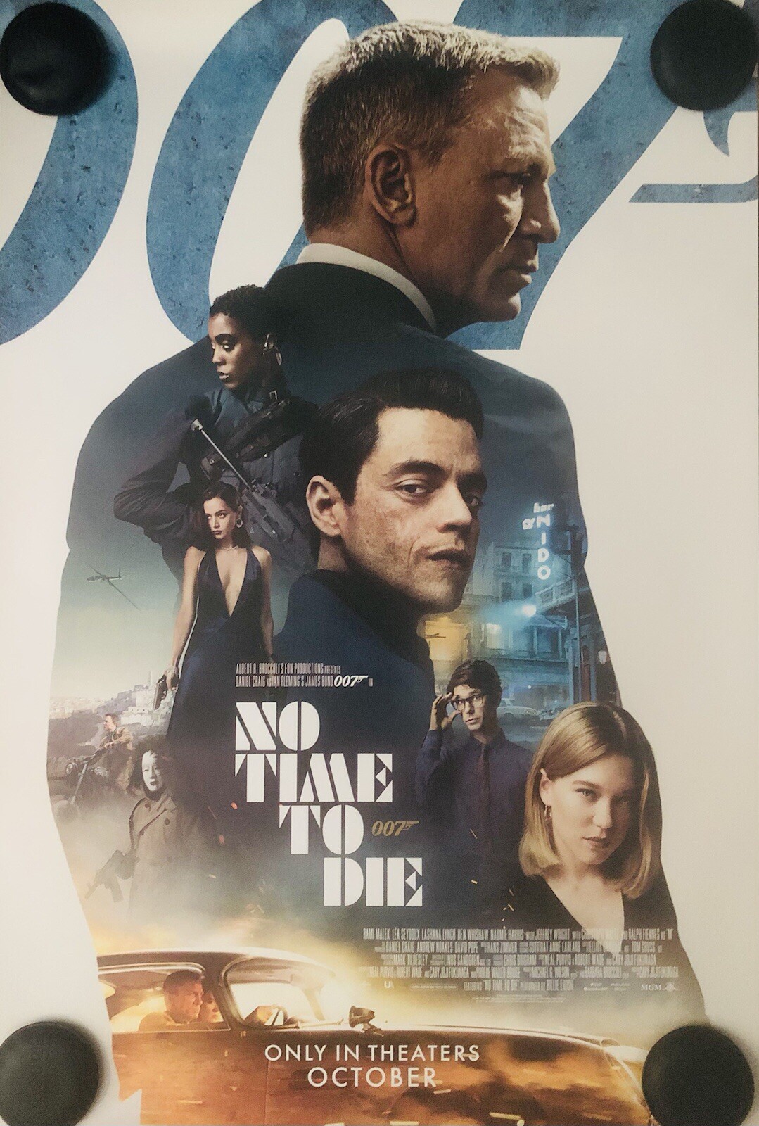 NO TIME TO DIE Original DS Double Sided 27x40 Movie Poster OO7 James Bond IMAX C