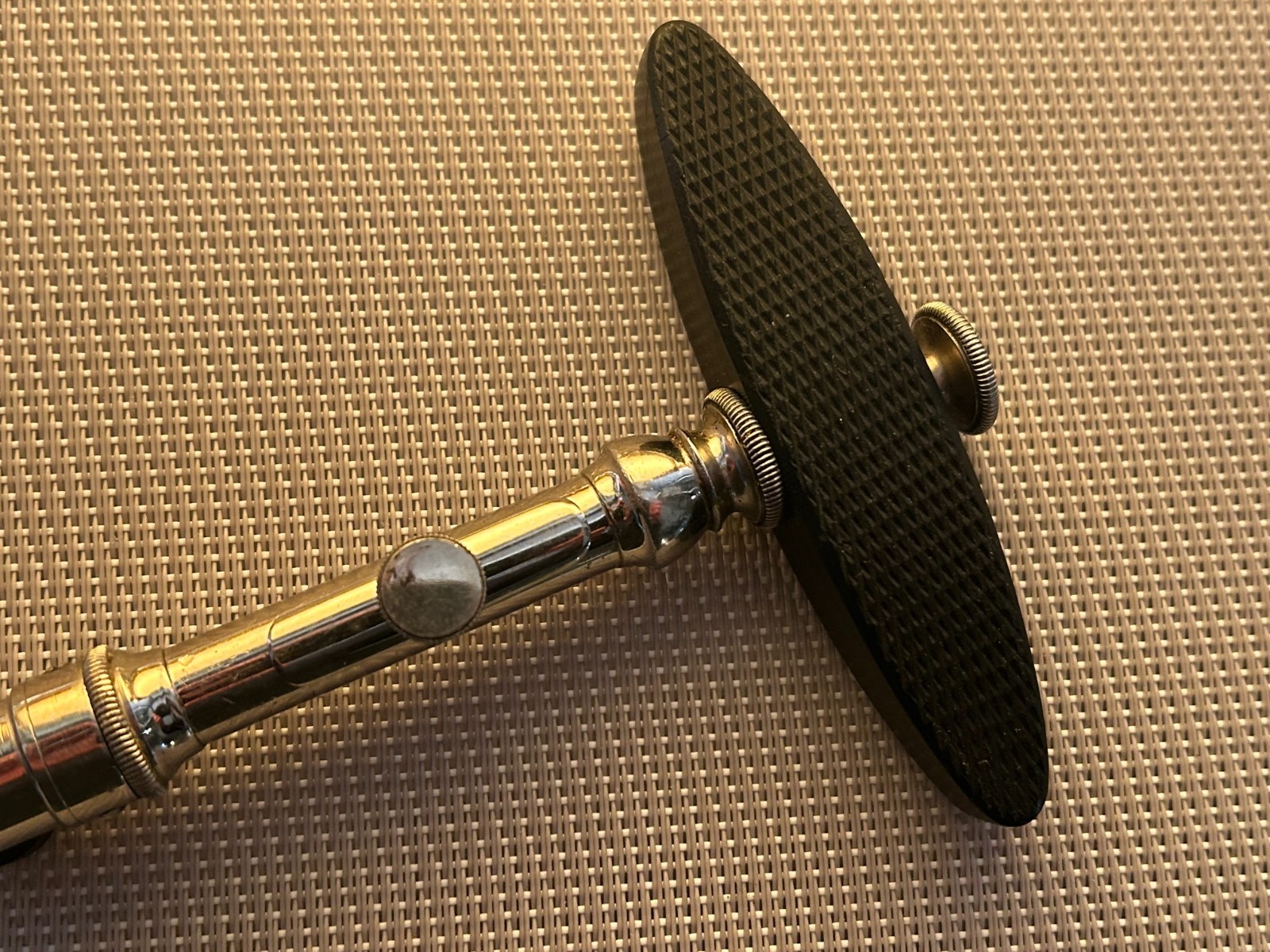 Antique Surgical Trepanation Tool / Germany ? / 19th century / Wood Ebony Handle