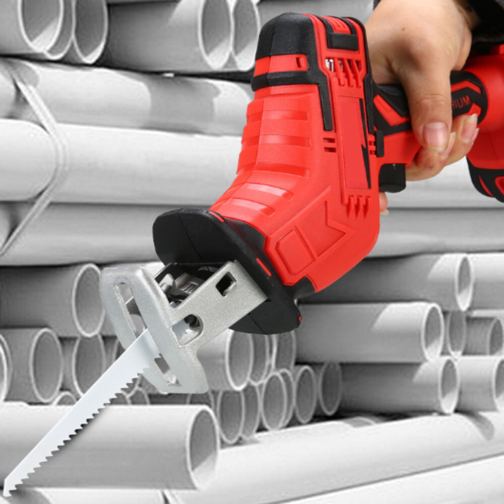 Portable Cordless Reciprocating Saw for Wood PVC/PPC Pipe Cutting w/Battery
