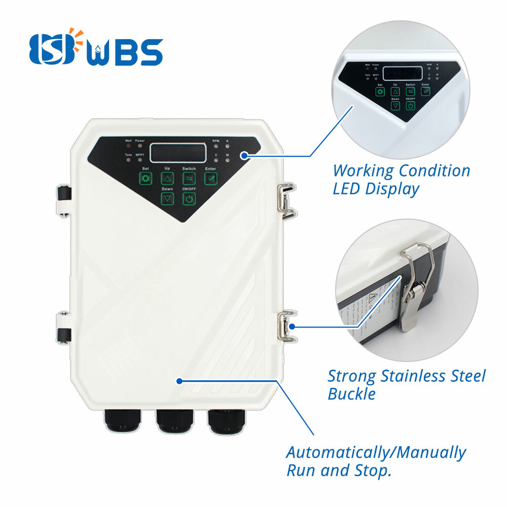 DC Solar Water Above-Ground Vortex Pump Surface Irrigation Farm Garden 550W 48V