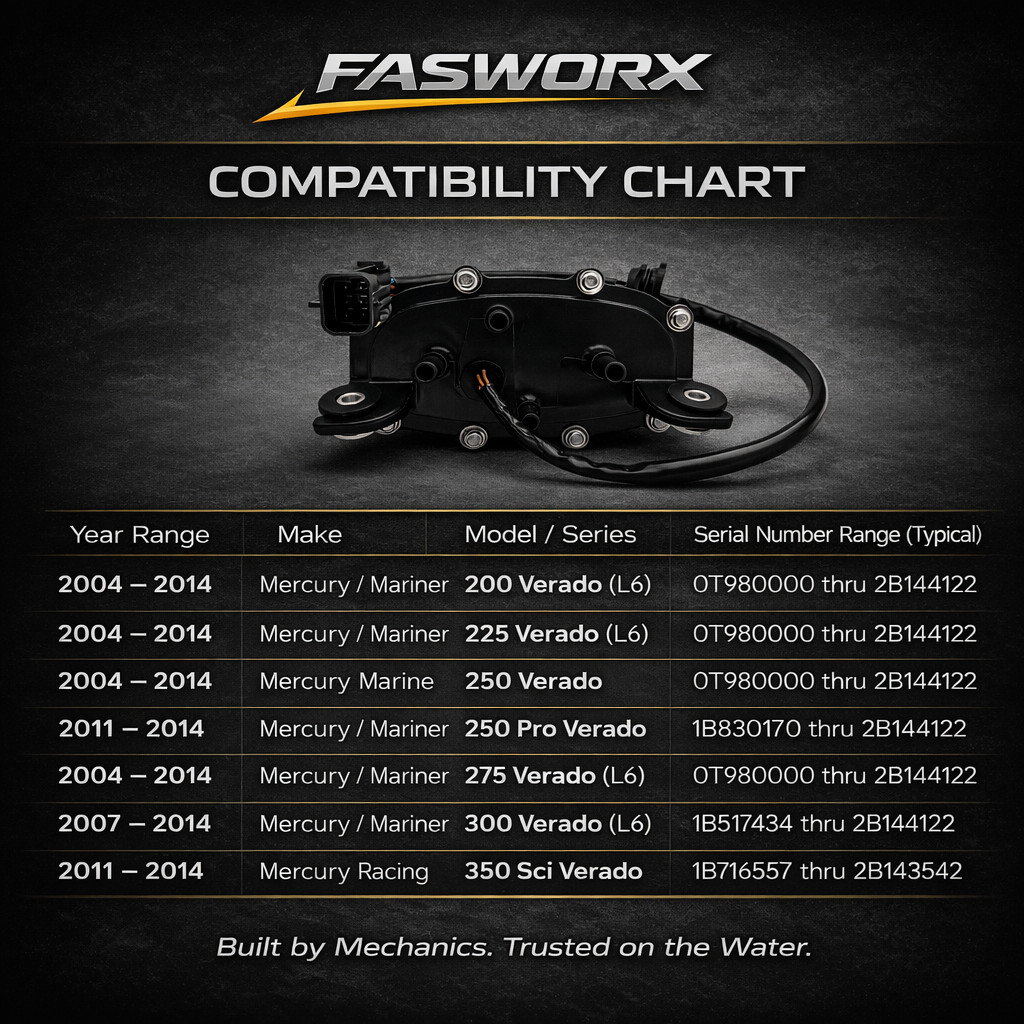 Mercury Verado Fuel Supply Module FSM 8M0130899 200-350HP L6 Pump