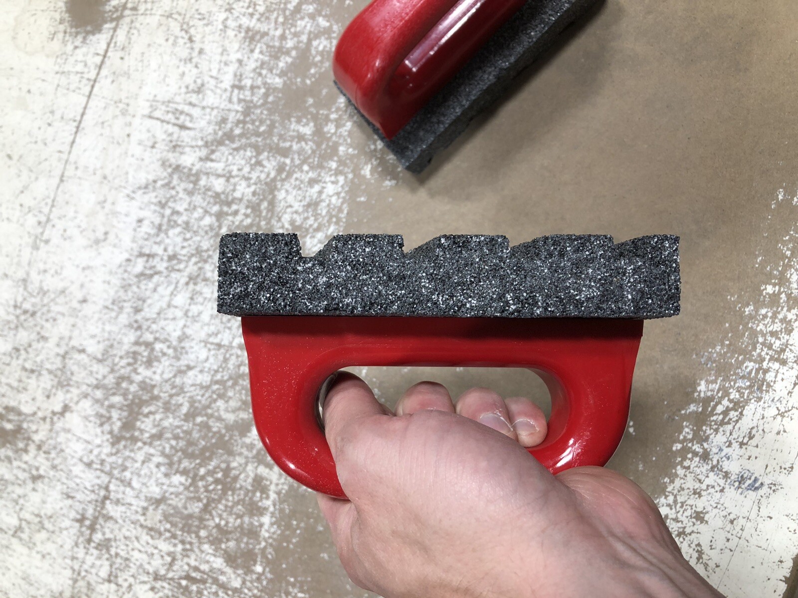 (1/ONE) Made In The USA HR-252 Concrete Rub Brick 20 Grit Silicon Carbide 6"x3