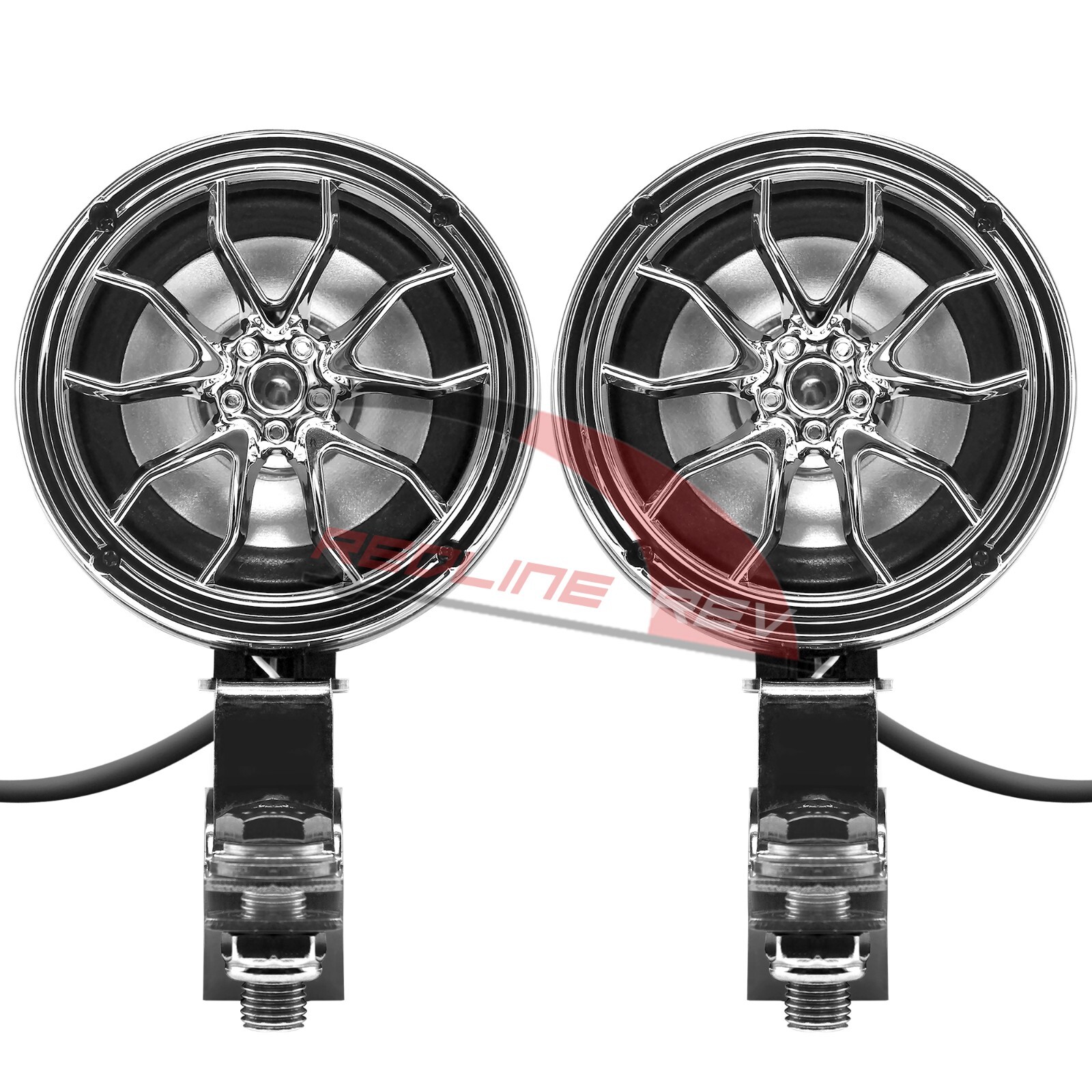 Waterproof Bluetooth Motorcycle ATV 4 Wheeler Audio Stereo Speakers System Radio