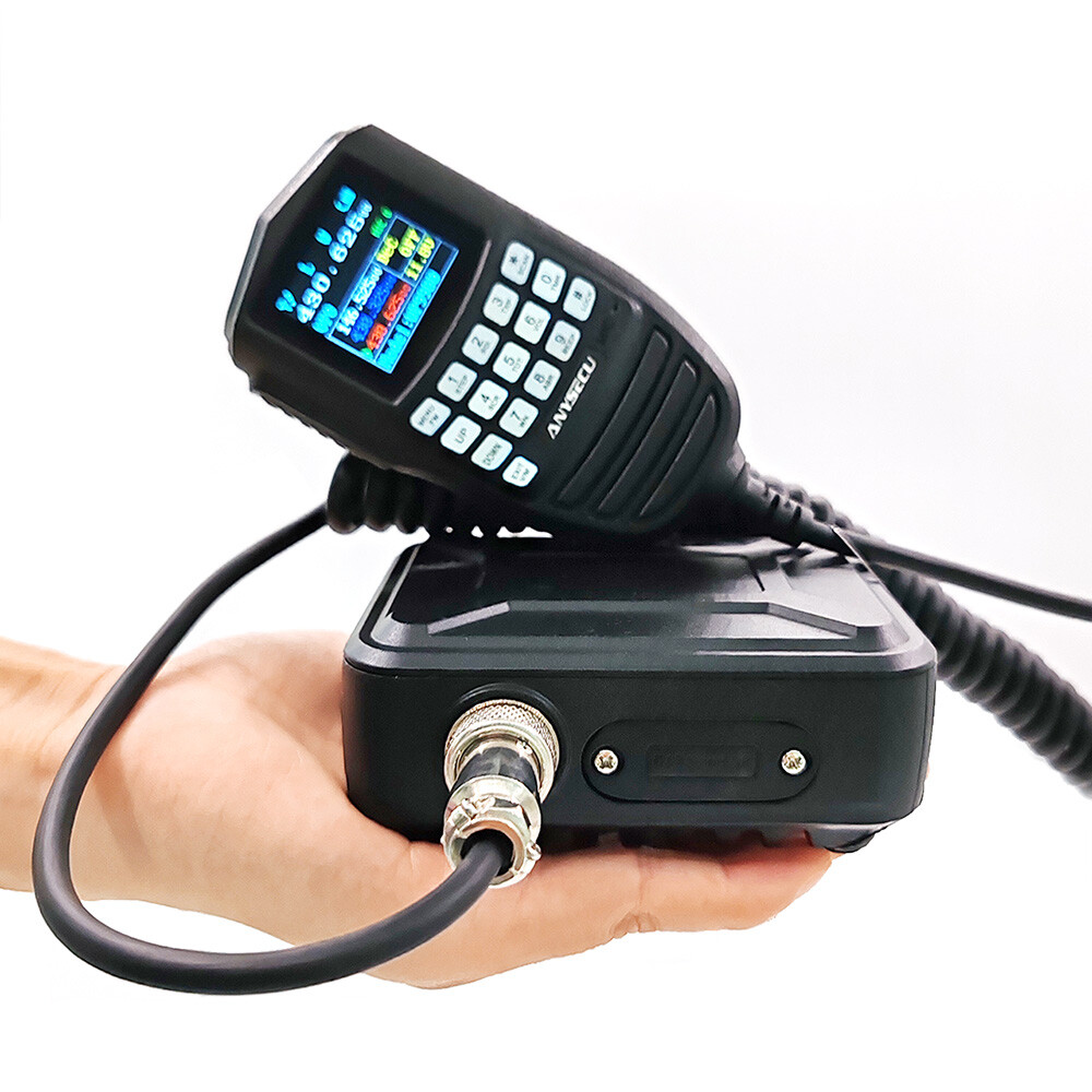 ANYSECU WP-9900 25W FM Radio Dual Band Tri-Display KT-WP12 Car Walkie Talkie