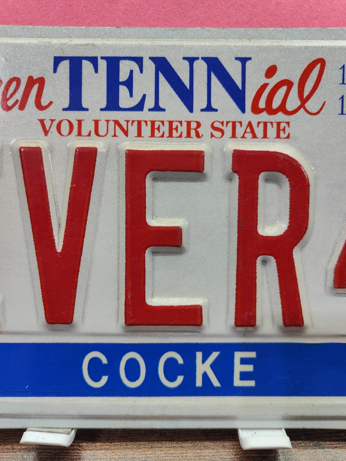 🟦Tennessee TN Tenn License Plate Tag Vanity 4 Ever 40 1995 Forty Four Cocke