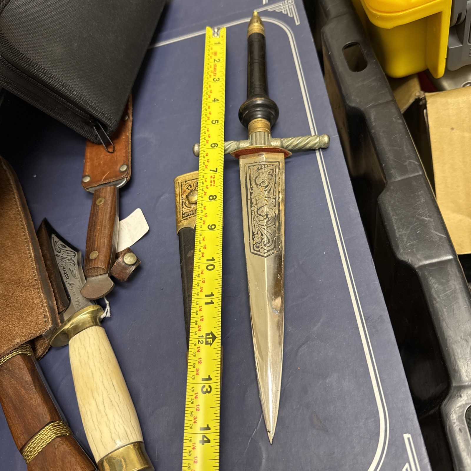 ANTIQUE TOLEDO SPANISH PLUG BAYONET DAGGER