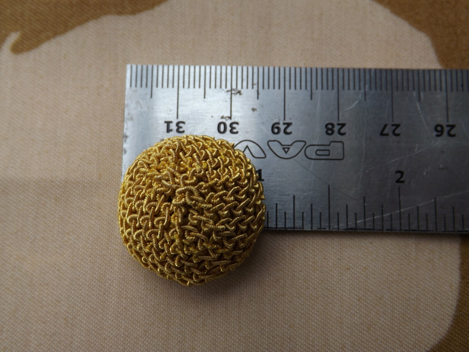 British Army Gold netted Caps Buttons for Patrol tunics Victorian Officers