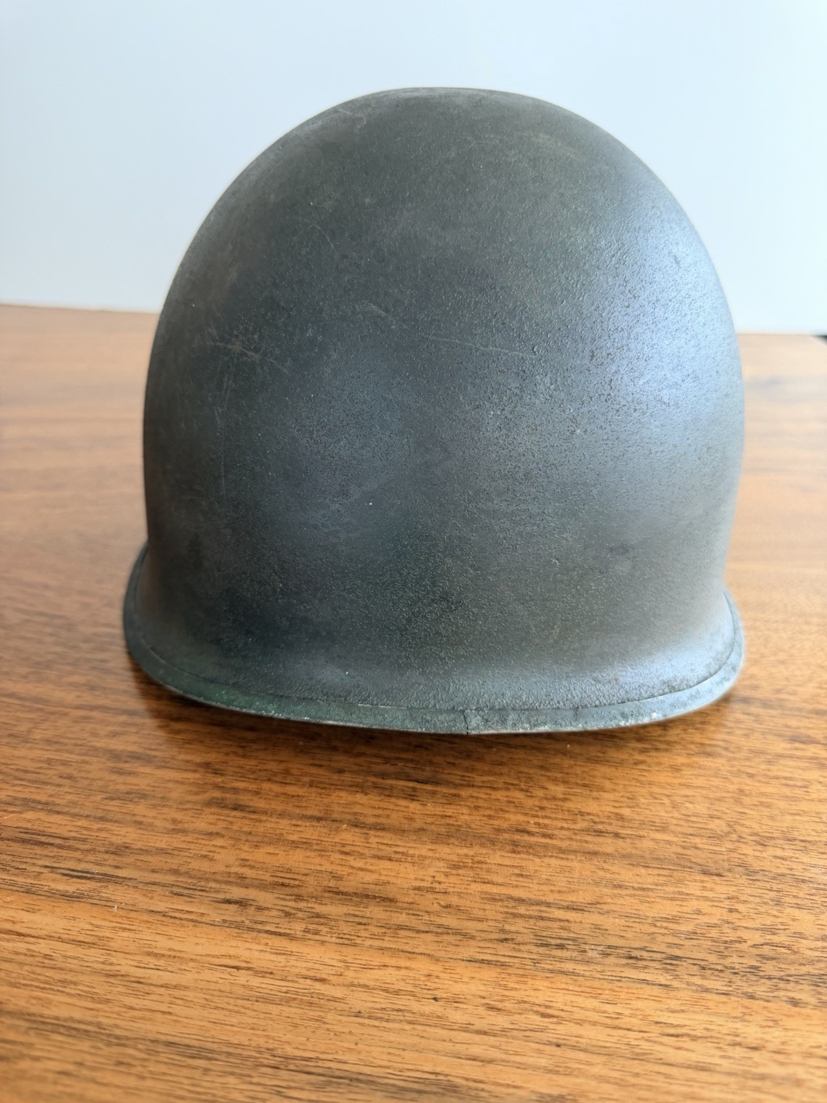 Vintage M1 Style Combat Helmet — WWII Style Spade Decal — Authenticity Uncertain