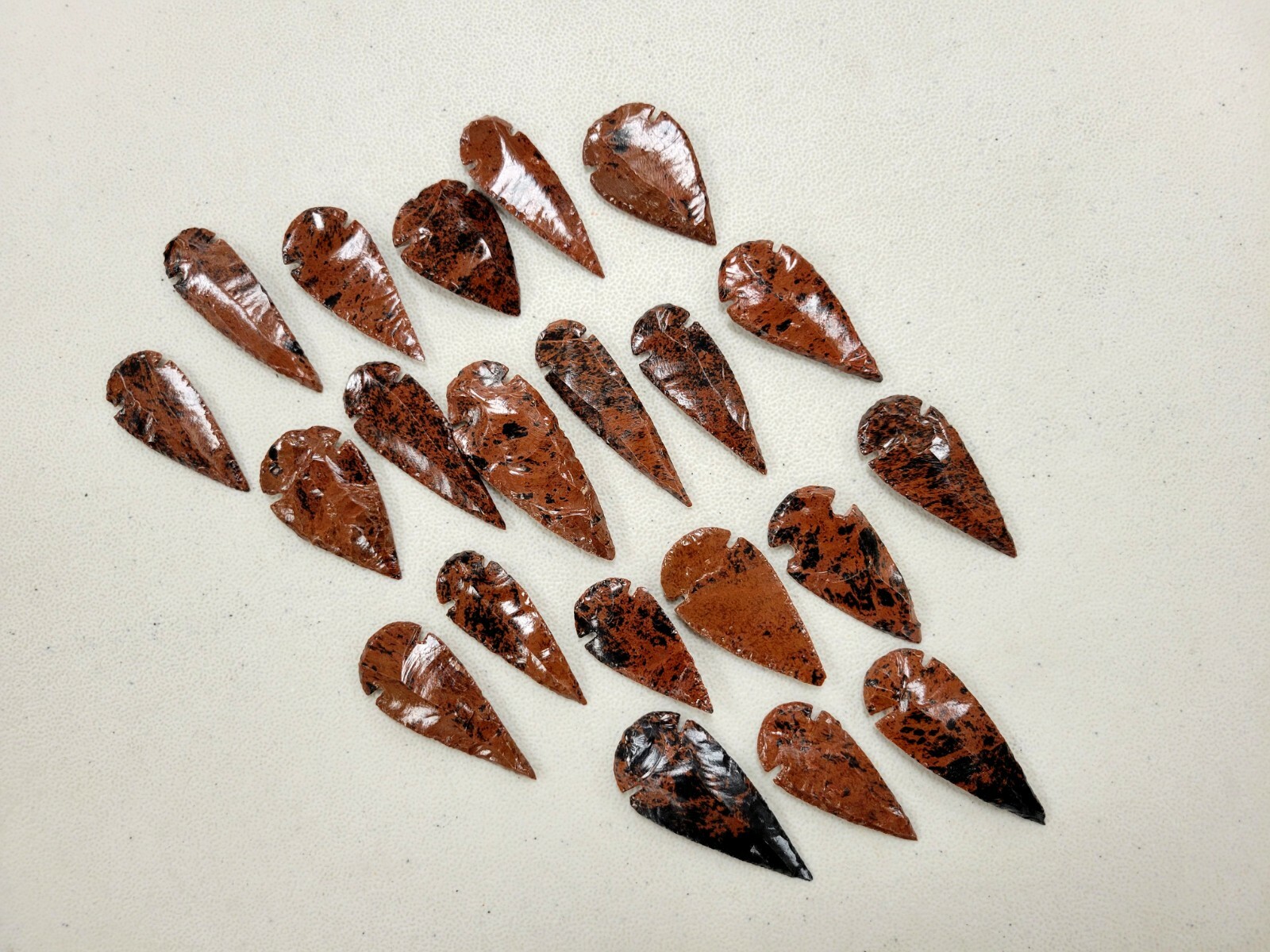 Obsidian Arrowheads Crystal Stone Spear Head Points Bulk Lot 2" to 3"