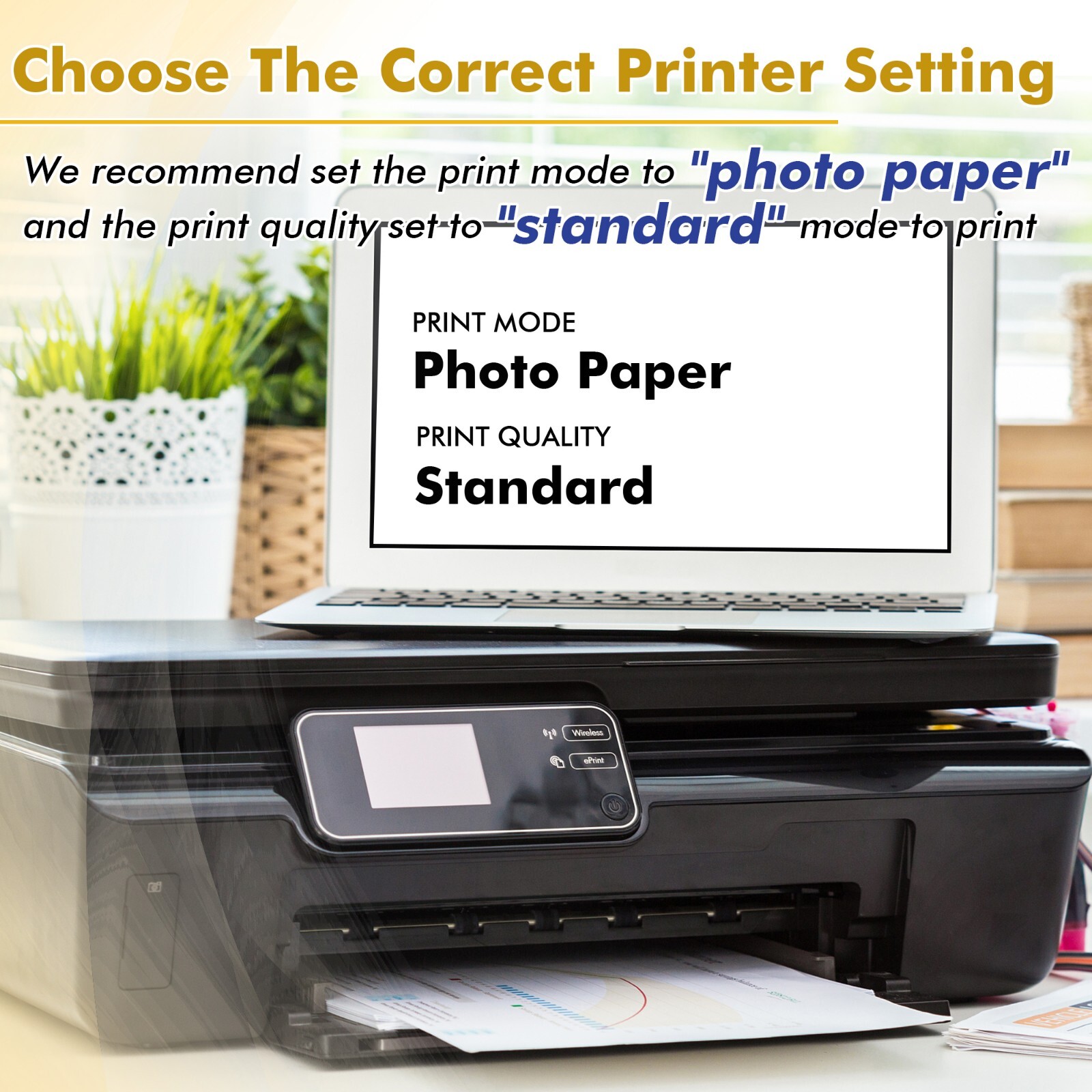 Koala Photo Paper 8.5x11 Glossy 100 Sheets 36lb 135g for Inkjet Printer Epson HP