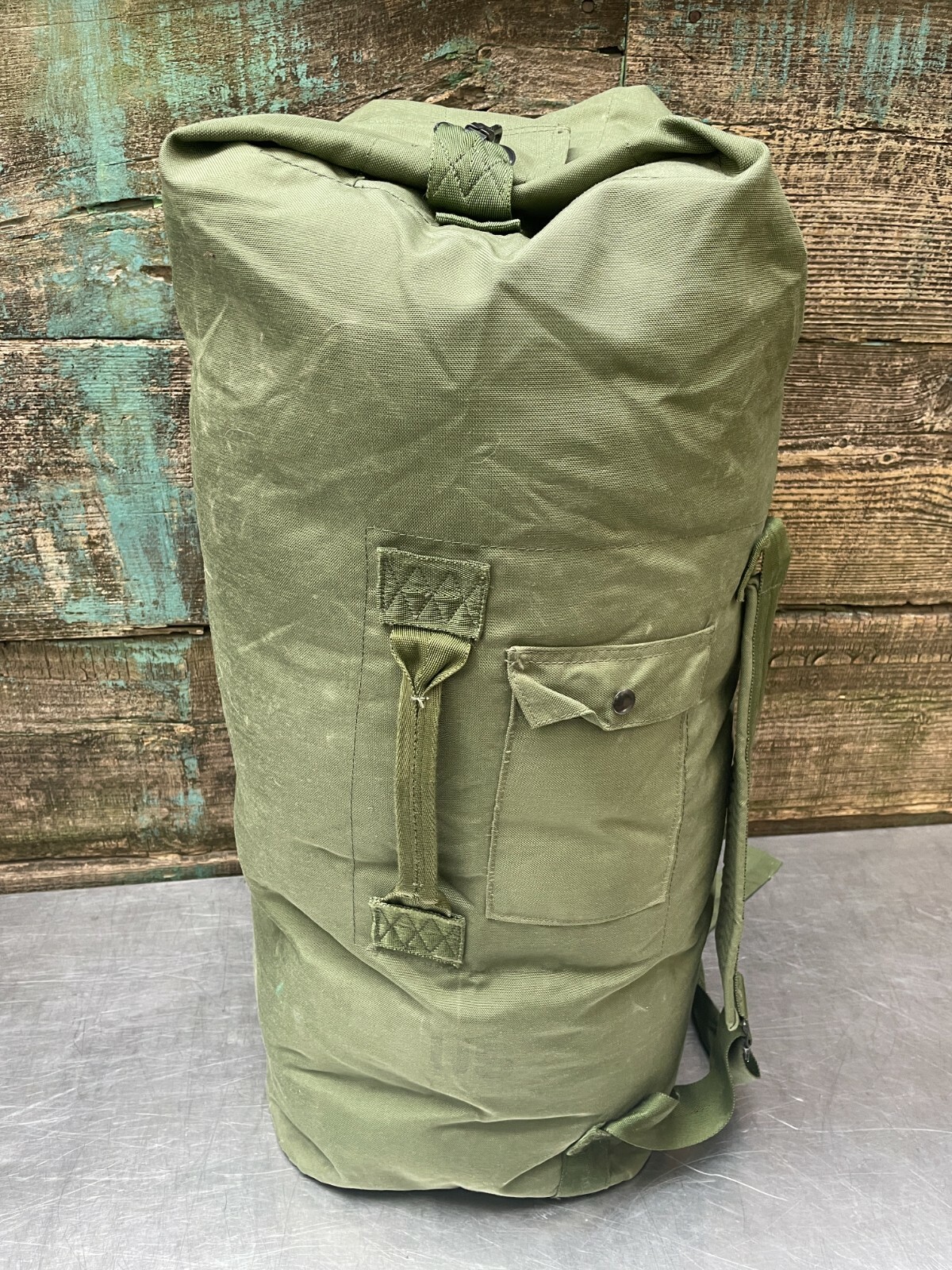 -NEW- US Military Army Duffle Duffel Bag, OD Green, HD Nylon, Top Load