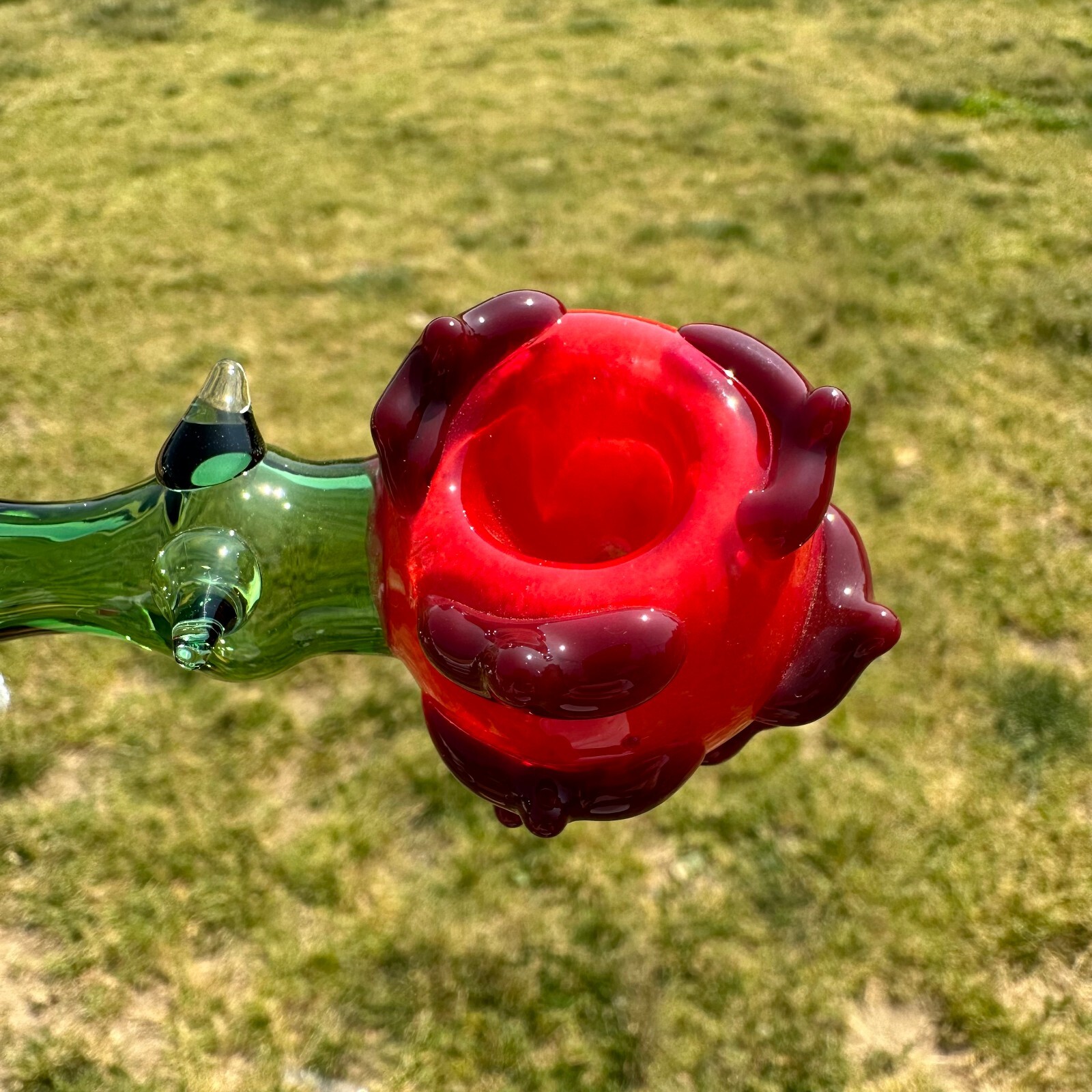 The Rosa Glass Pipe Smoking Hand Spoon Pipe Tobacco Glass Smoke Bowl Gift