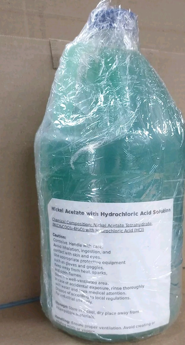 Nickel Plating Solution + Brighteners & Guide Kit - 1 Gallon