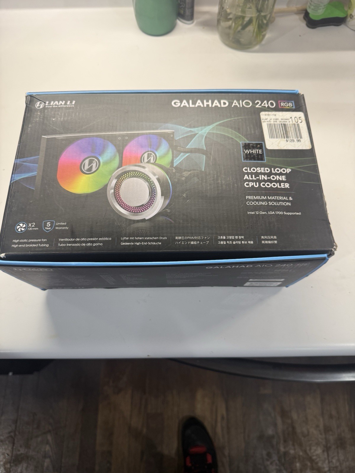 Lian Li Galahad II  240 AIO Cooling Fan High Performance RGB, White