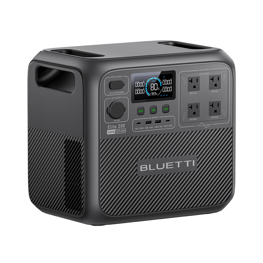 BLUETTI Elite 200 V2 2600W 2073Wh Portable Power Station for RV Trip/Home Backup