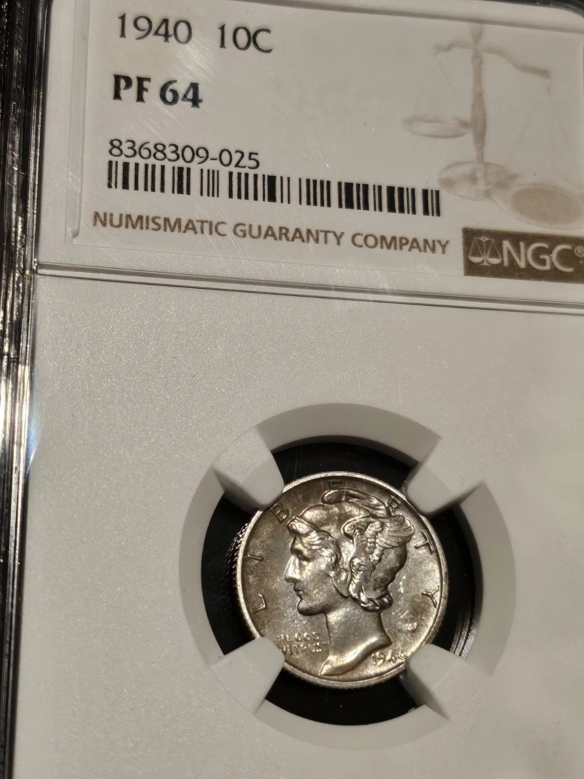 1940 NGC PR64 Mecrury Dime
