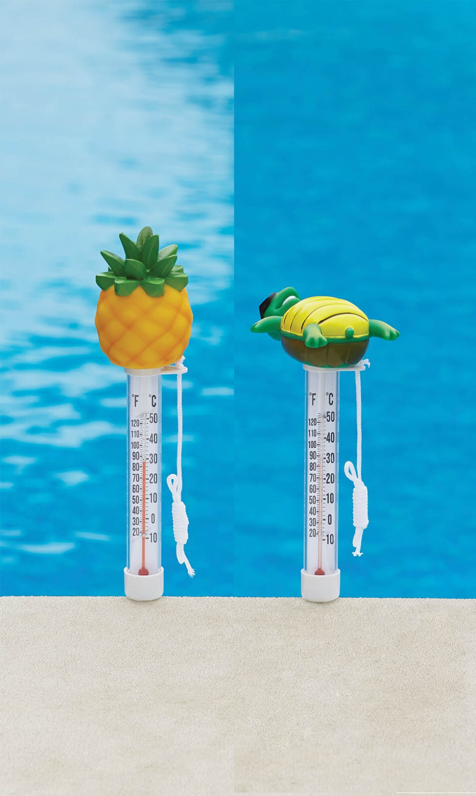 Floating Swimming Pool Thermometer~Pineapple w/ Tether Cord~FREE Shipping