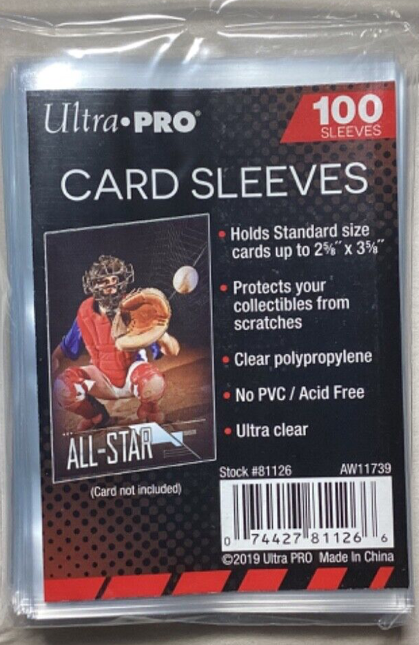 Ultra Pro Clear Trading Card Sleeves 100-Pack, New, Free Shipping