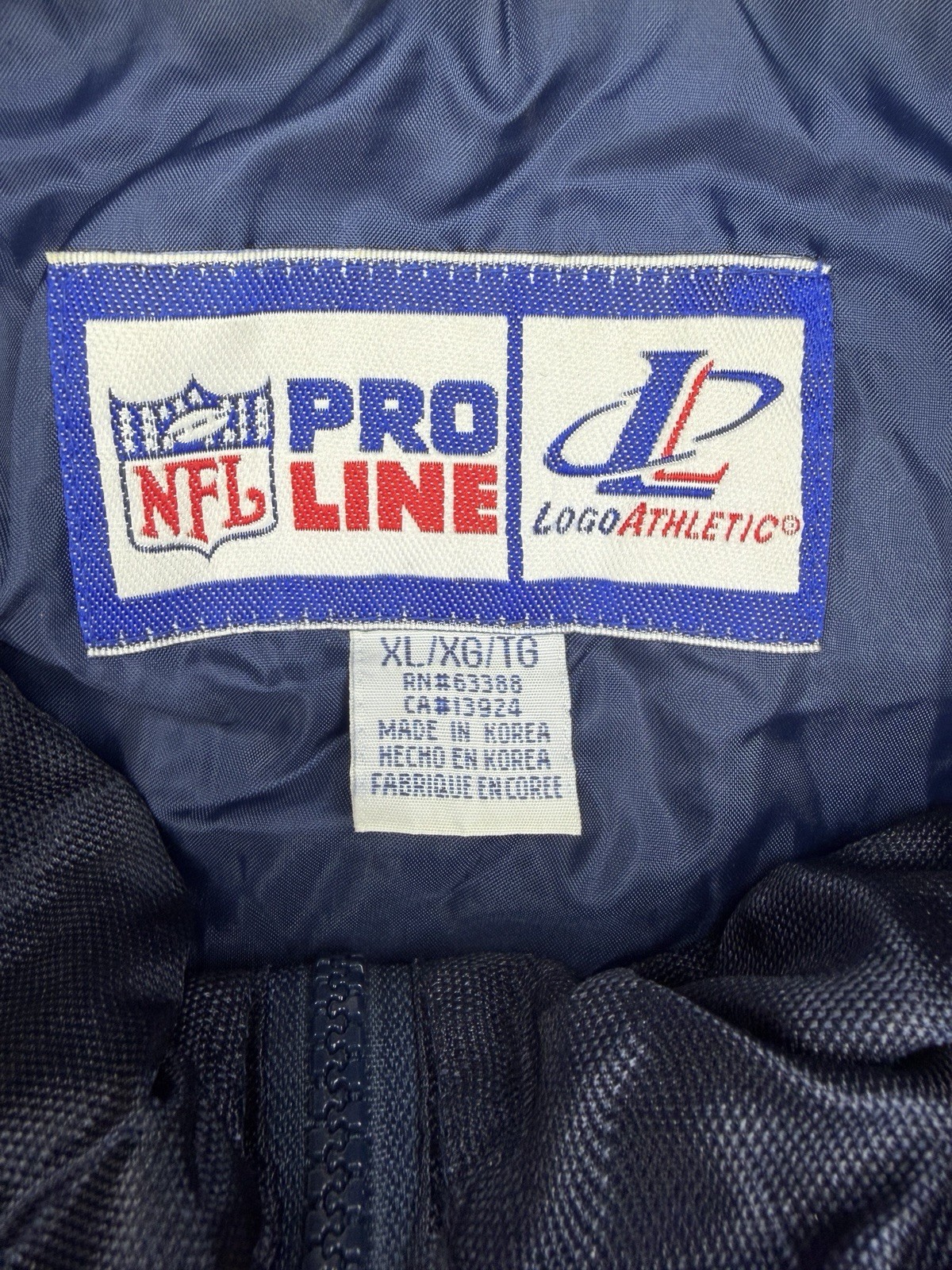Vintage Chicago Bears NFL Pro Line Logo Athletic Jacket Mens XL Full Zip