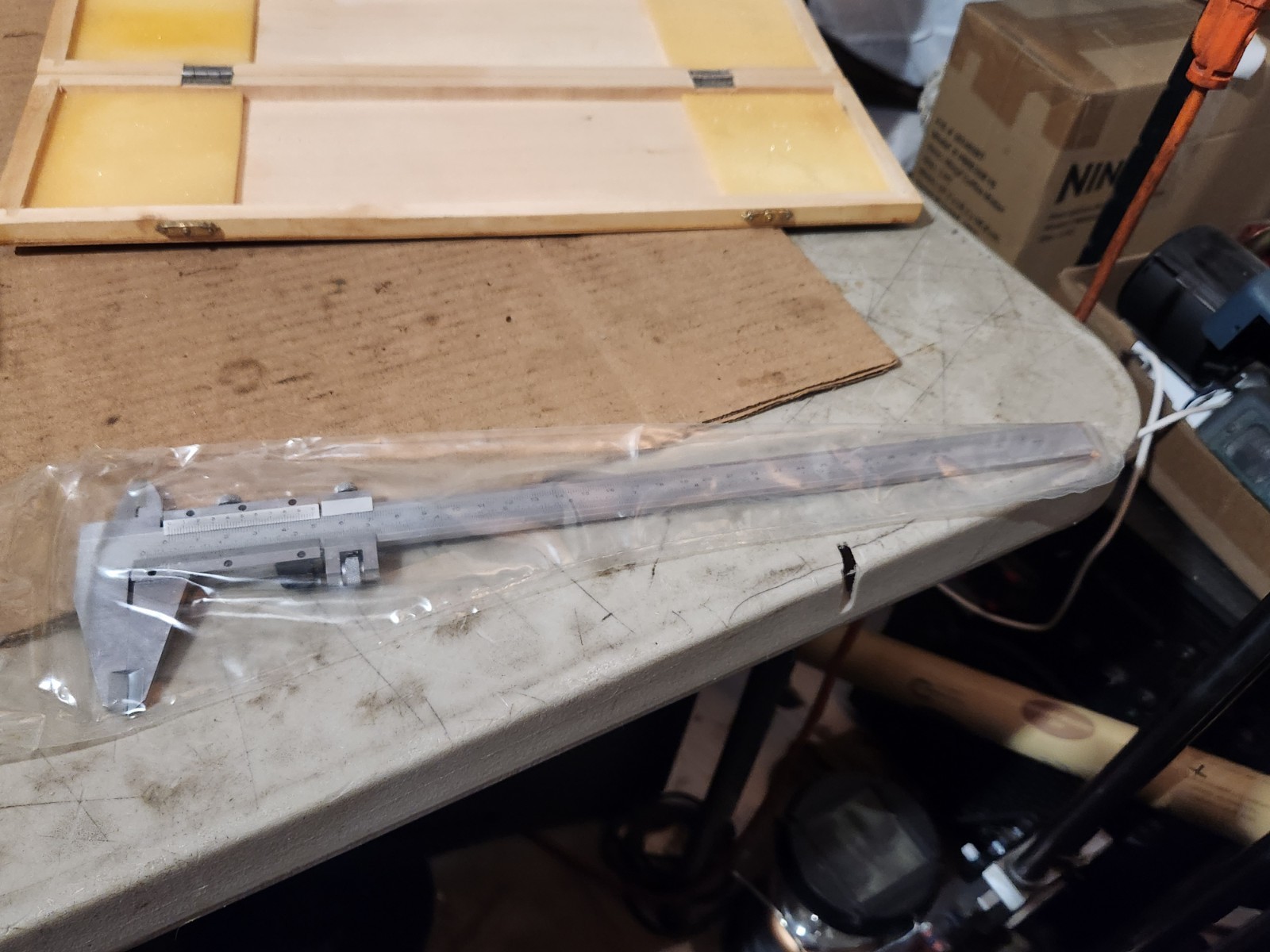 Stainless Hardened Caliper with 0-12"/300mm Measuring Range