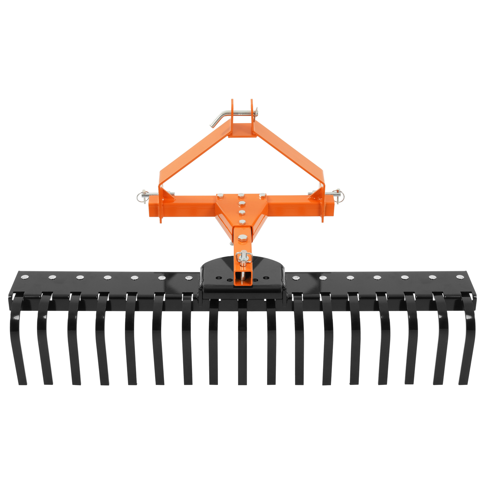 3-Point Landscape Rake 5 FT For Category-0 Tractor Hookup Landscaper Grass Comb