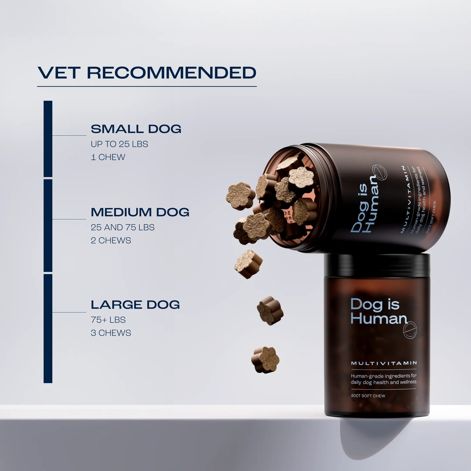 Daily Multivitamin for Dogs beef flavor Human-grade, Vet-formulated