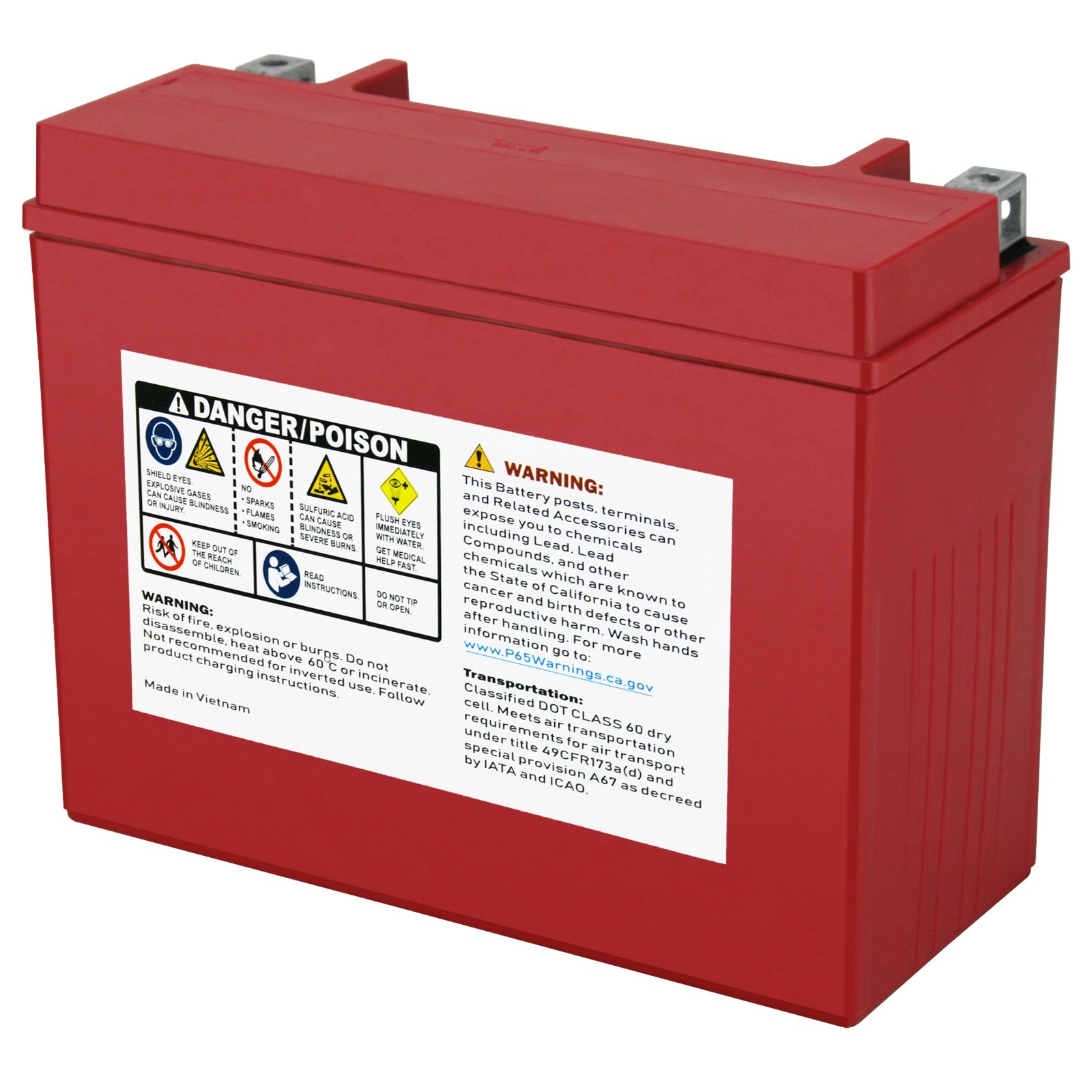 Banshee YTX24HL-BS Battery Compatible with Yuasa YTX24HL-BS