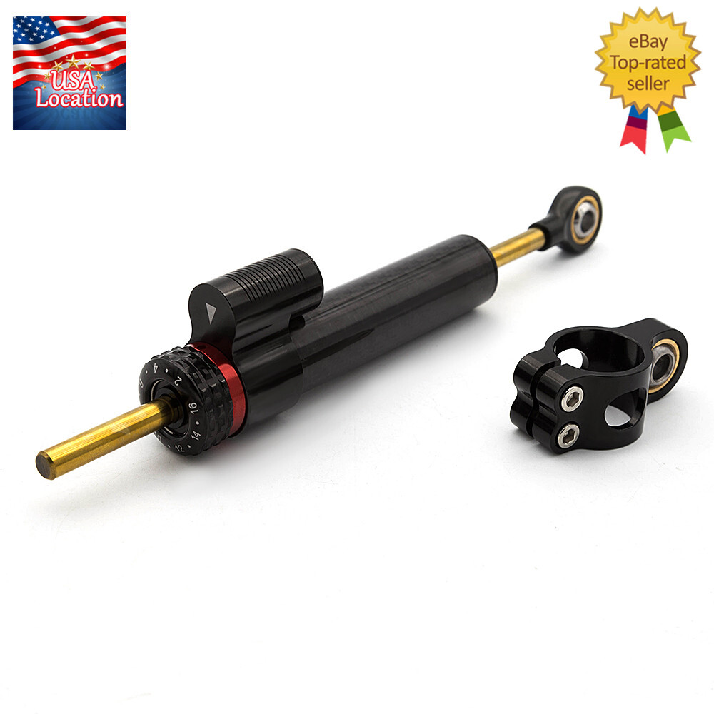 For Yamaha MT-09 FZ09 2013-2020 Carbon Fiber Steering Damper Bracket Mount Kit