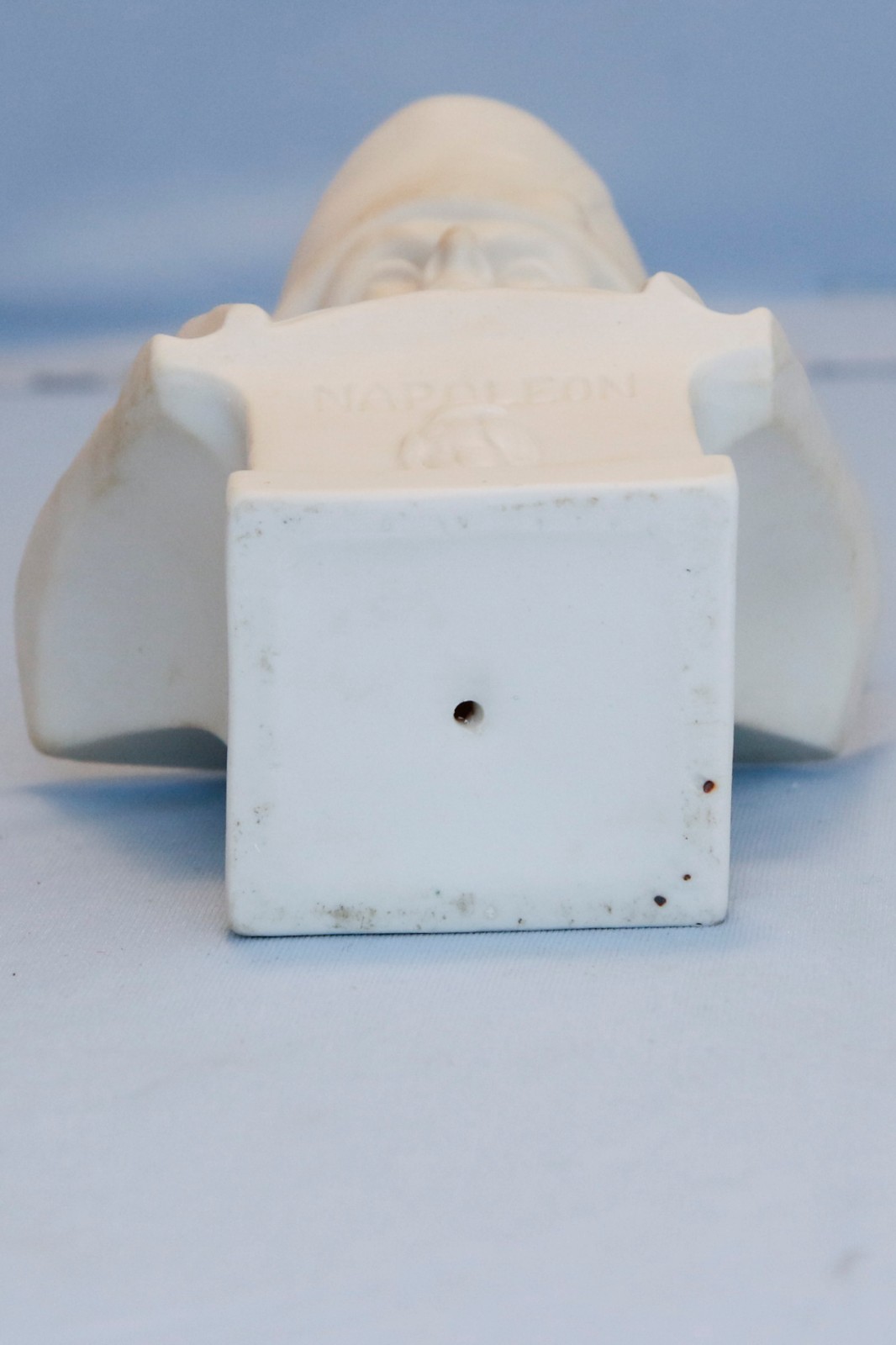 Antique White Bisque Porcelain Napoleon Bonaparte Bust Waterloo France