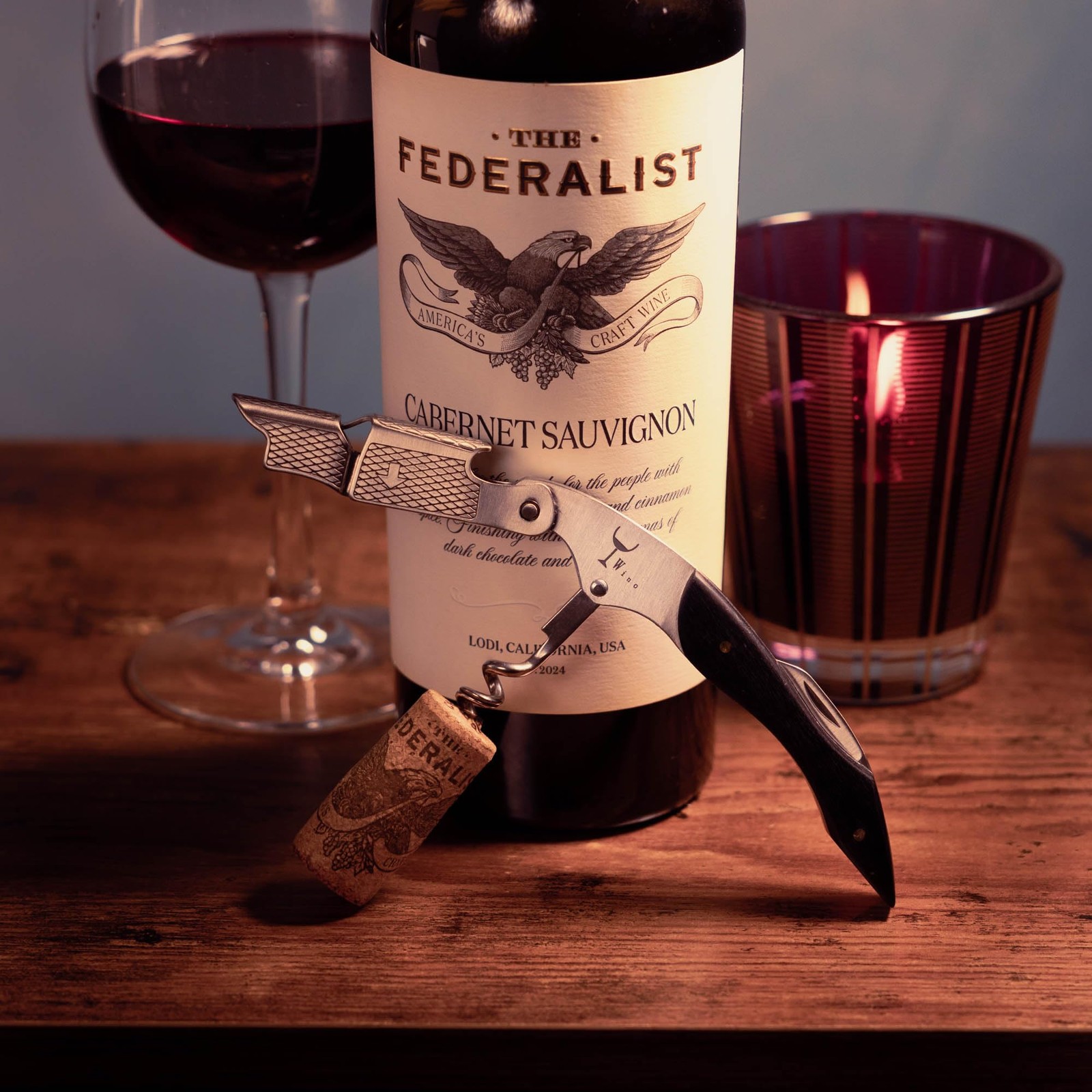 Wino Wine Key! - Professional Sommelier's Corkscrew Small, French Oak