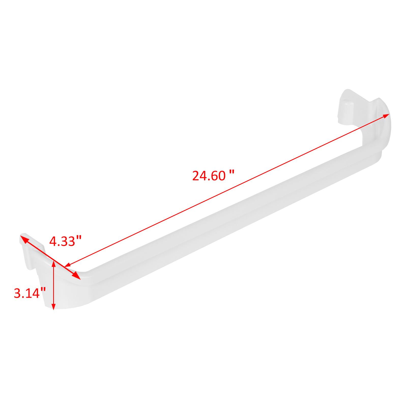 #240534901 AP3214630 Refrigerator Door Shelf Rack Bar Retainer For Frigidaire
