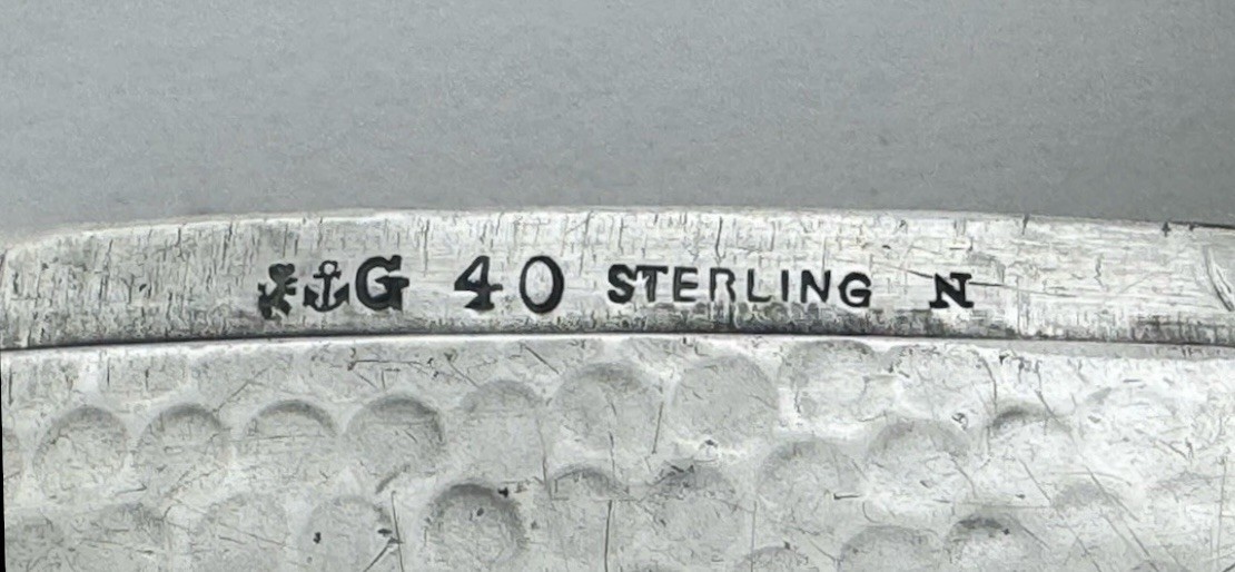 A FABULOUS GORHAM JAPANESE MANNER STERLING SILVER COPPER MIXED METALS MATCH SAFE