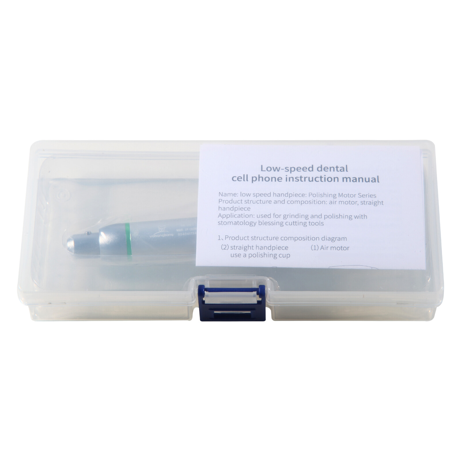 Dental Hygiene Prophy Handpiece Air Motor 4Holes & 4:1 Nose Cone 360° Swivel