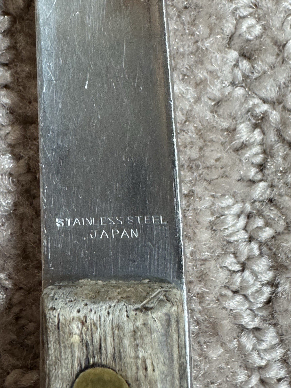 Lot 12 Utensils w/ Wooden Handles Stainless Helco Flint Blue Ribbon Japan USA