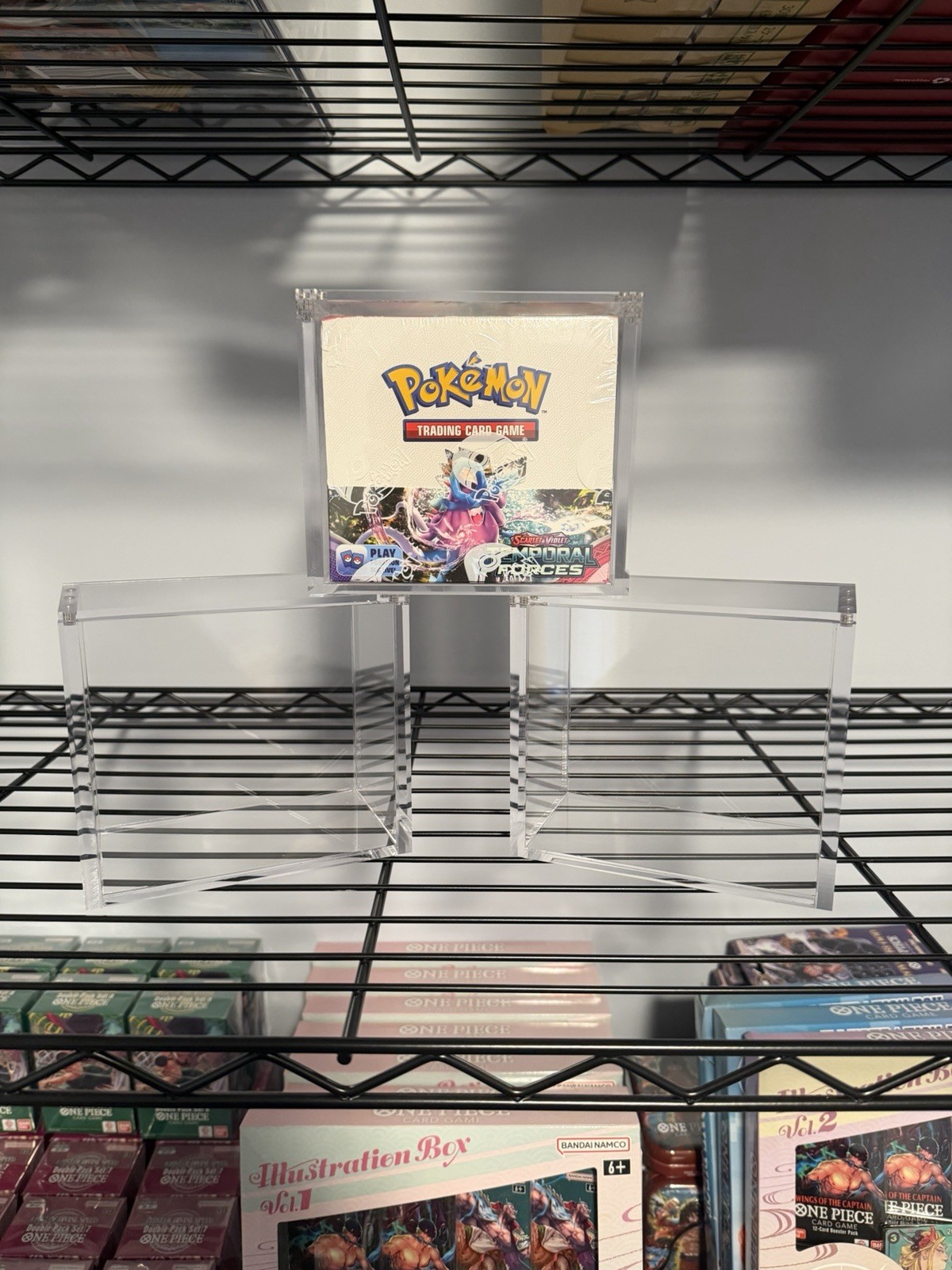 Pokémon Magnetic Booster Box Acrylic Case! Cleaning Cloth Included High Quality.