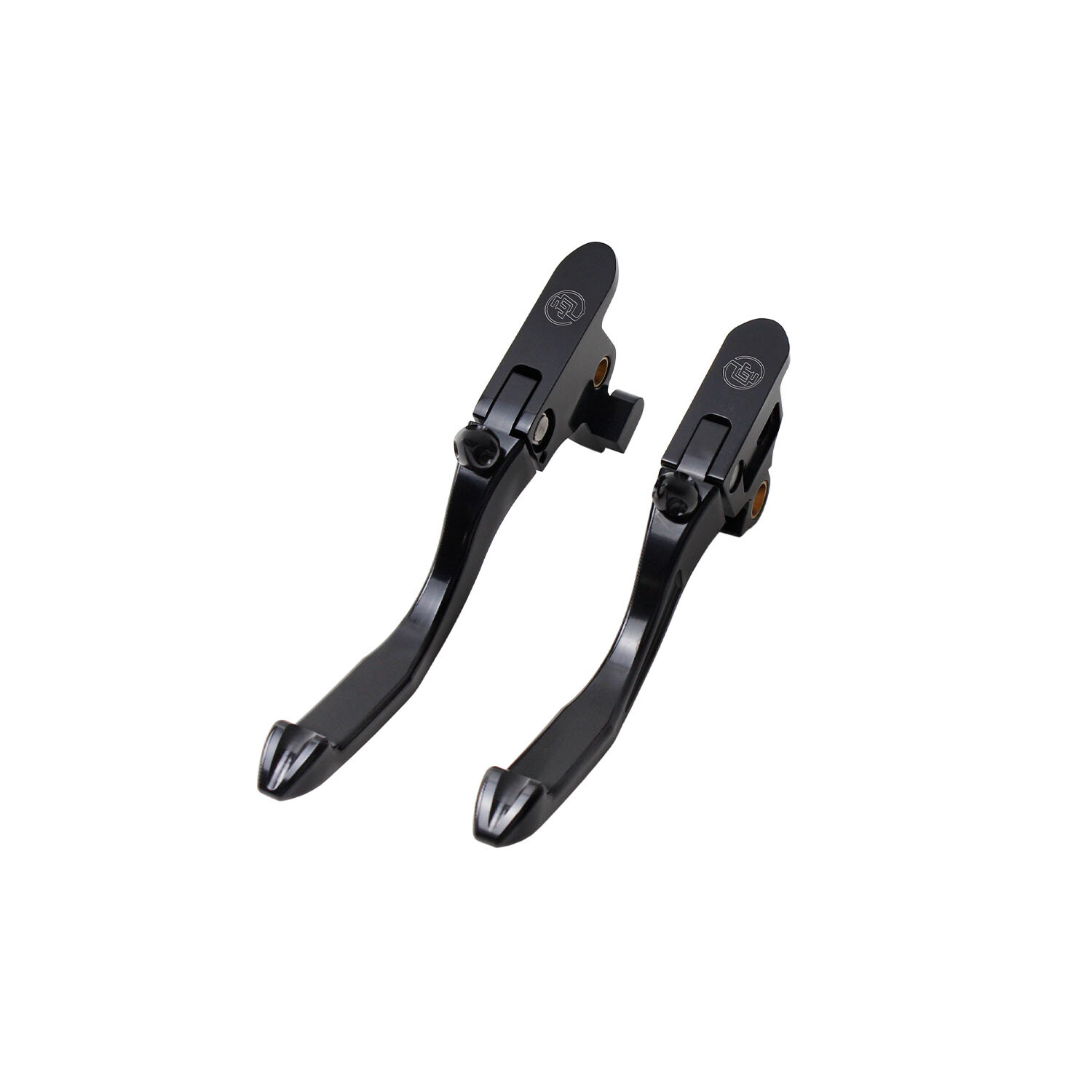 Black Adjustable Brake Clutch Levers for Harley Softail Fat Boy FXFB FXLR FLHC